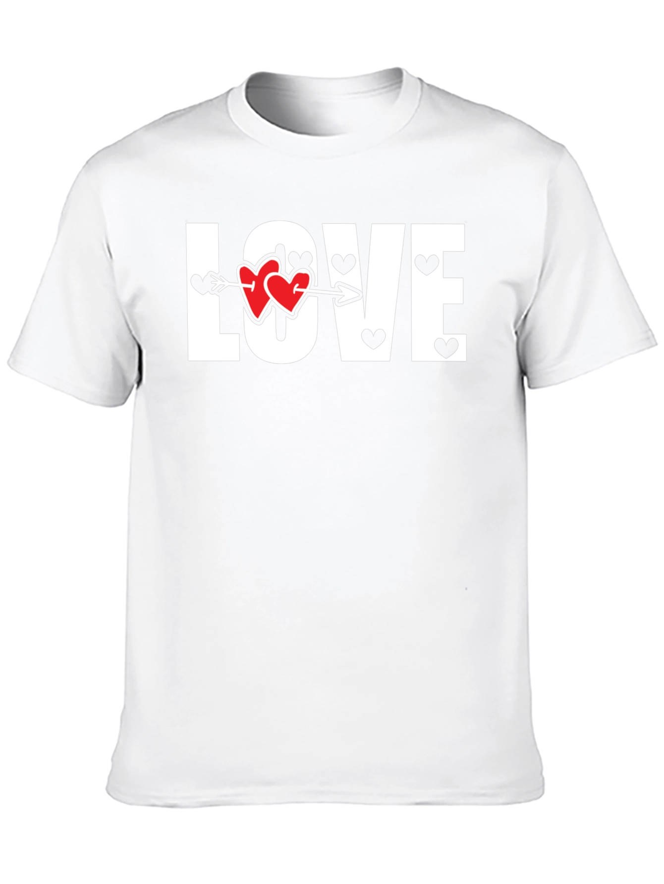 Love Heart Arrow Graphic Tee - Valentines Day Shirt