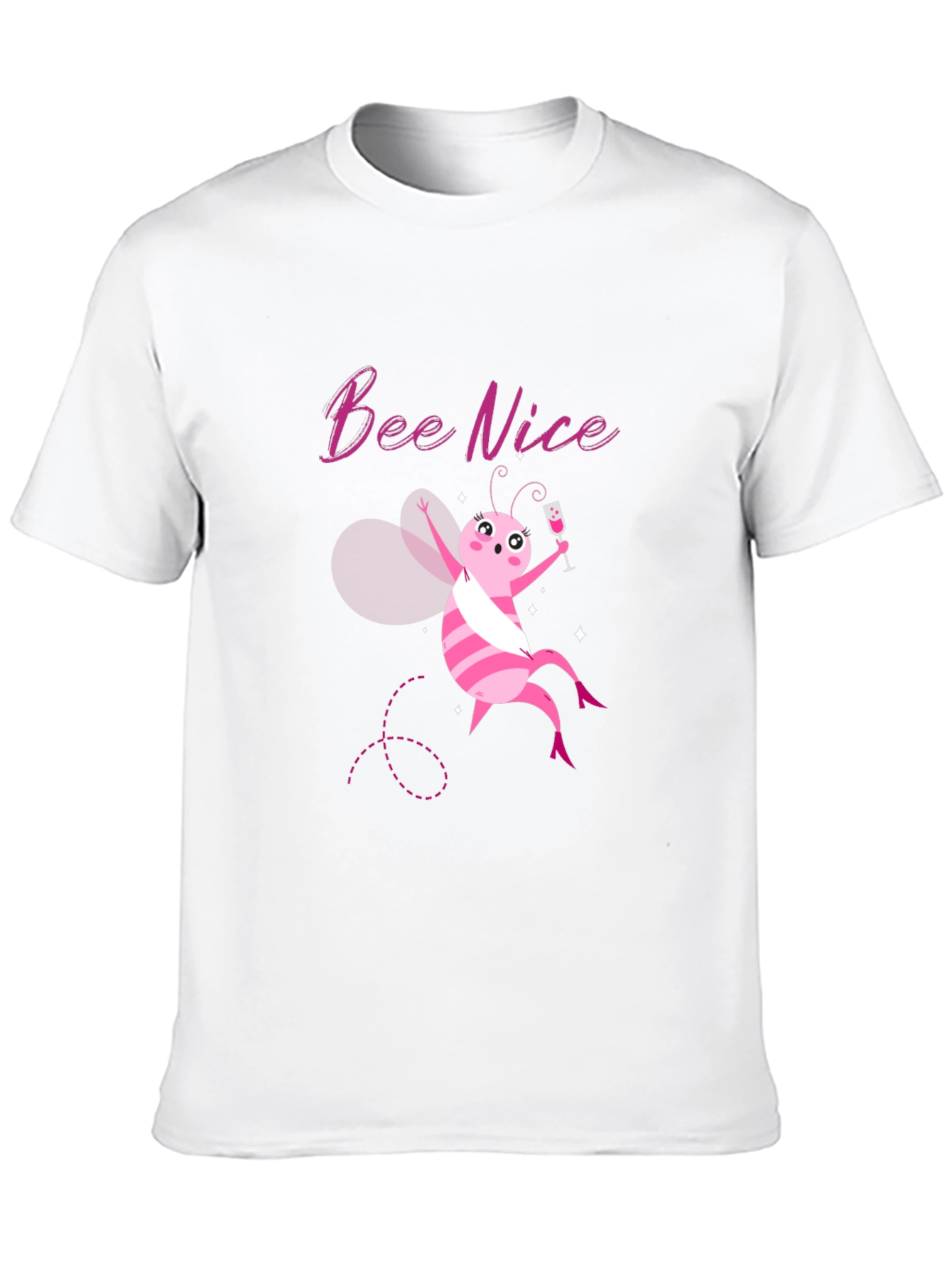 Bee Nice Graphic T-Shirt - Funny Cute Tee