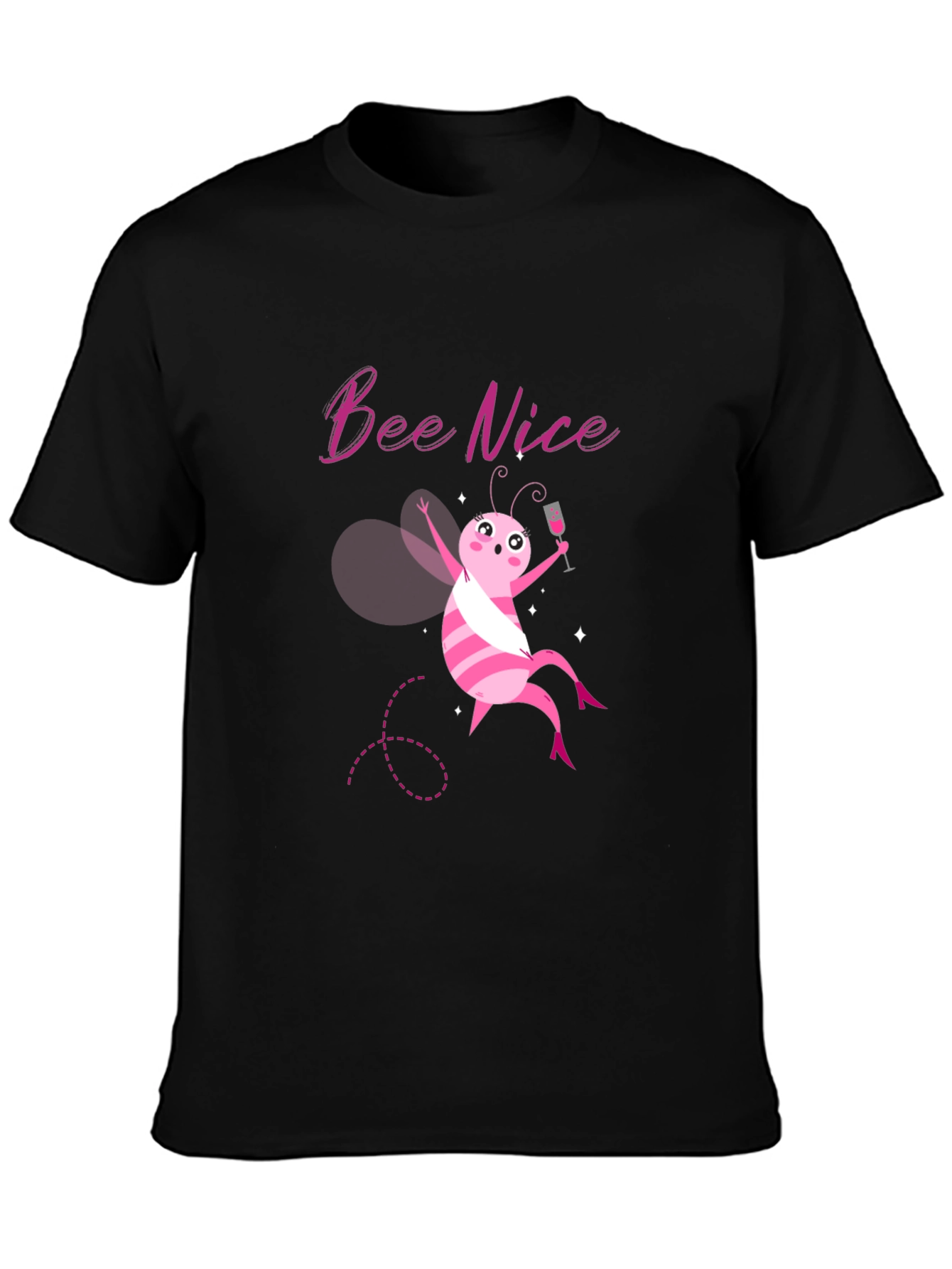 Bee Nice Graphic T-Shirt - Funny Cute Tee