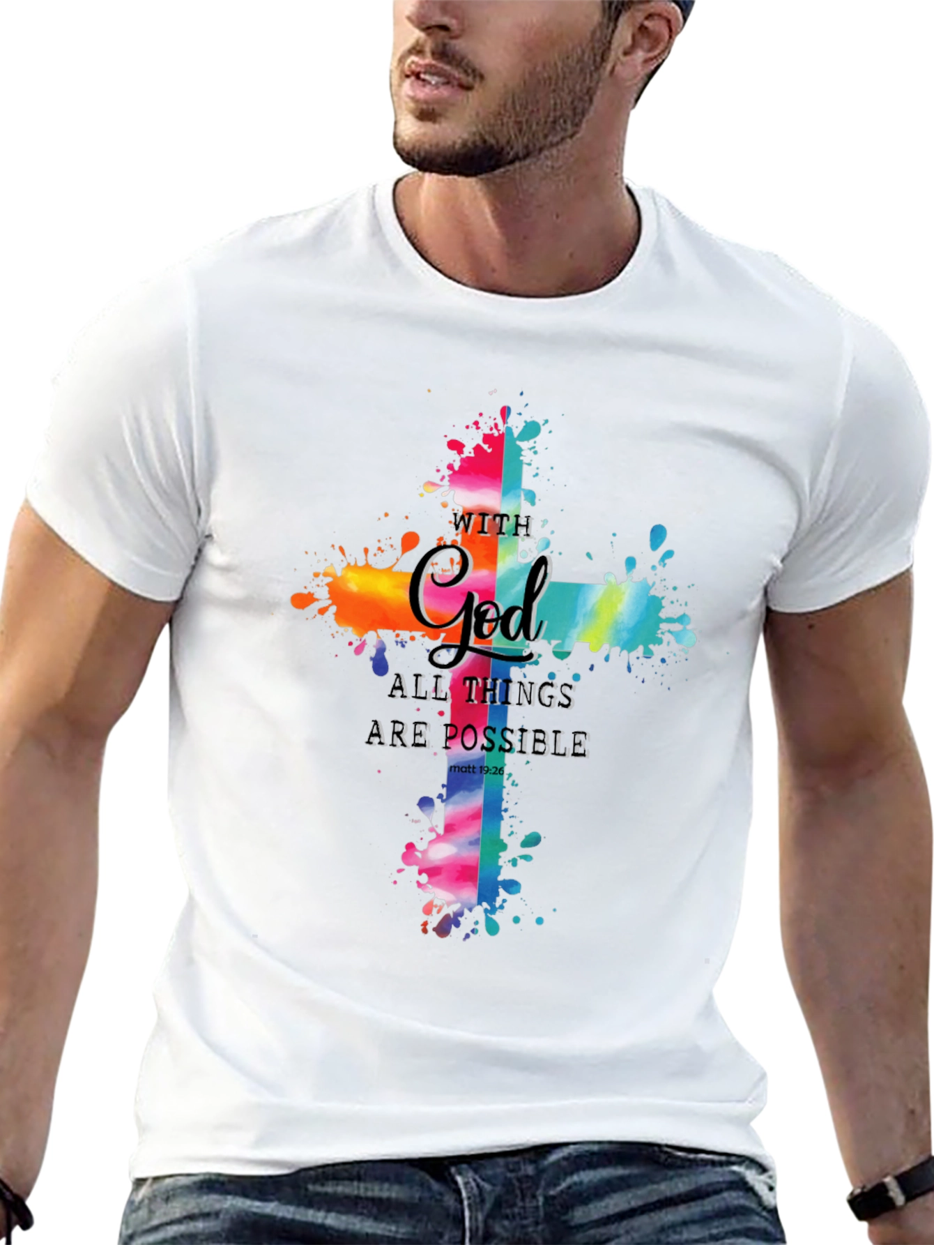 Faith-Inspired Cross Graphic Tee