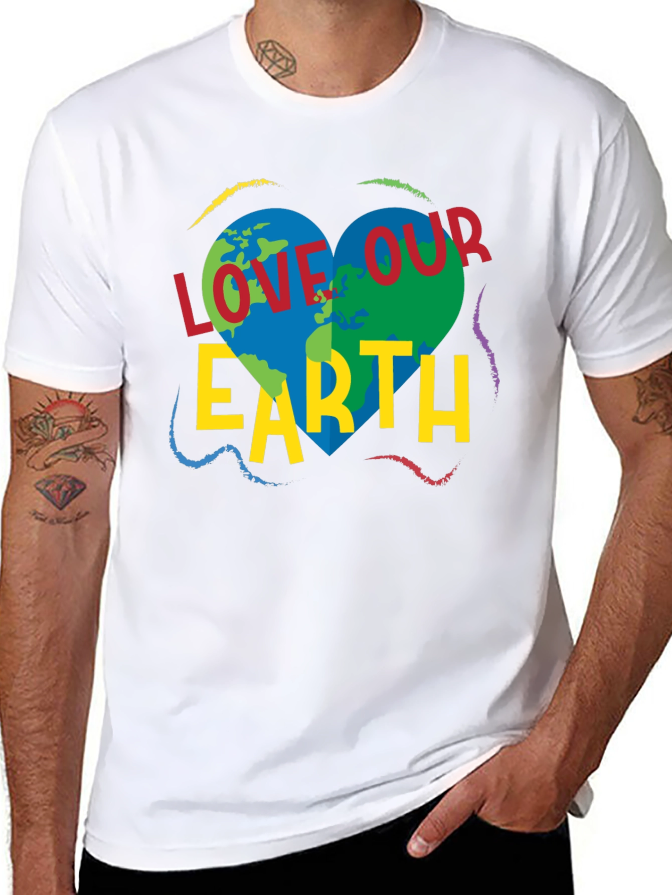 Love Our Earth T-Shirt - Environmental Awareness Tee