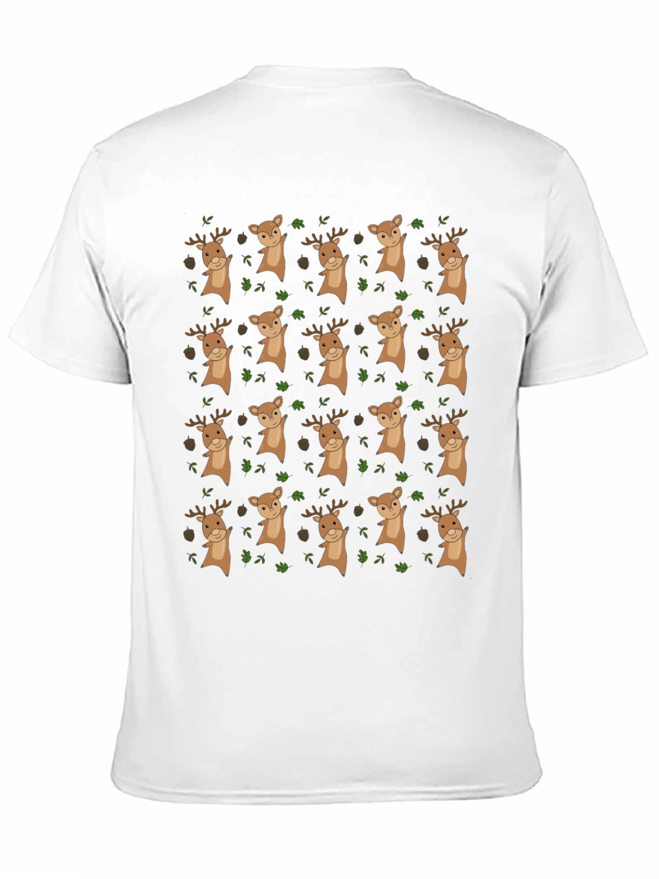 Novelty Deer Pattern T-Shirt