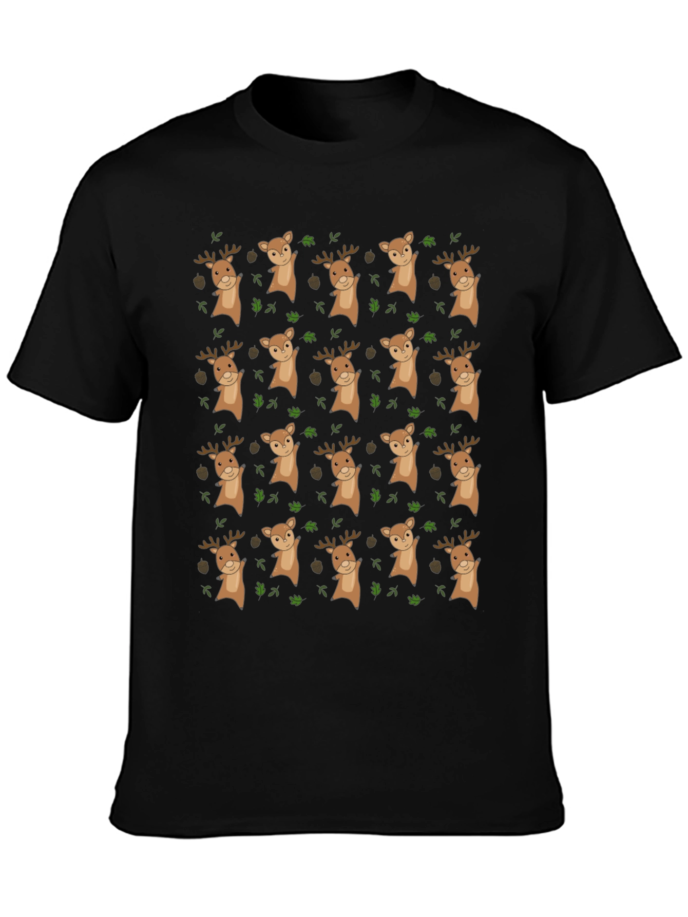 Novelty Deer Pattern T-Shirt