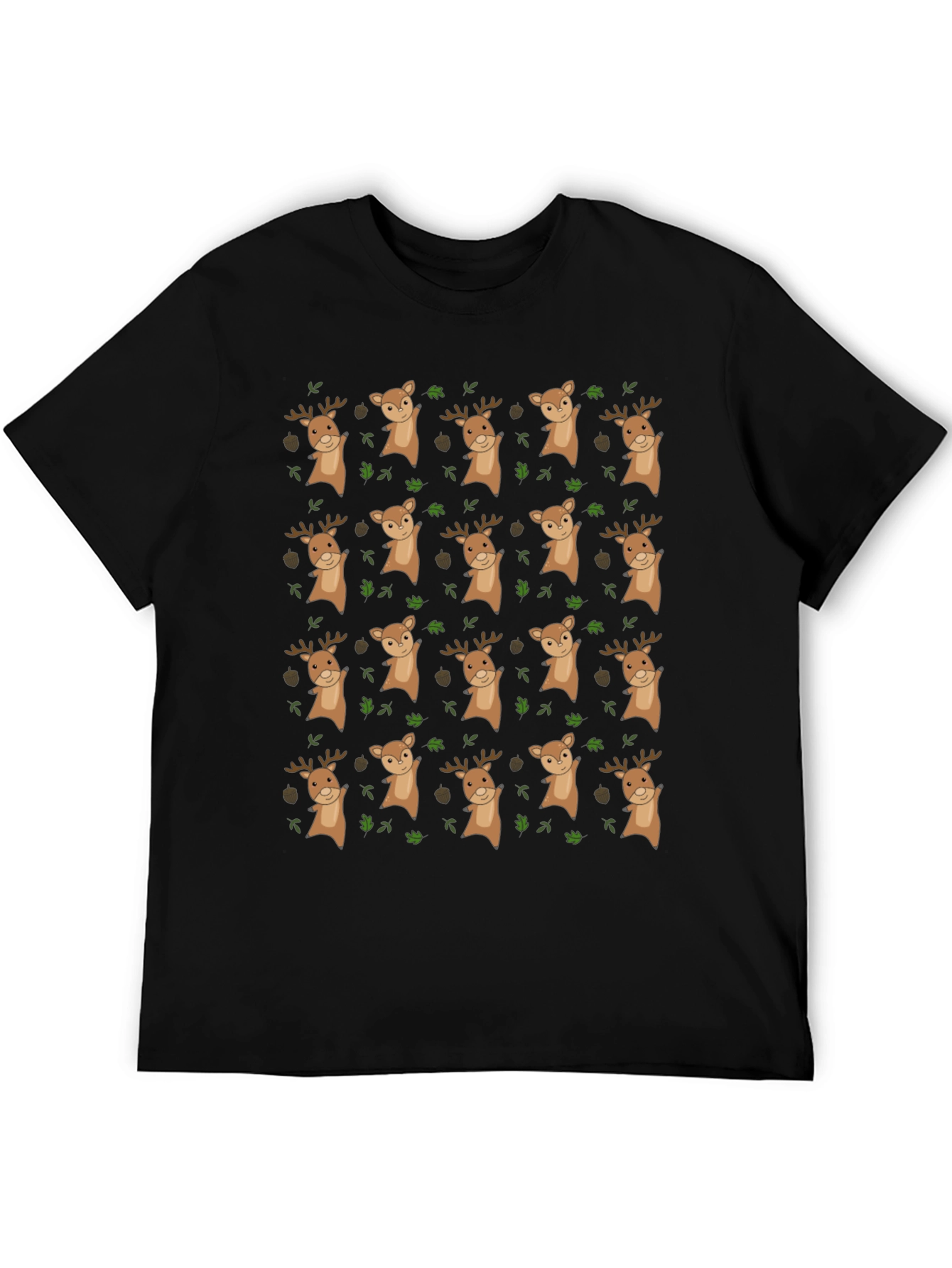 Novelty Deer Pattern T-Shirt
