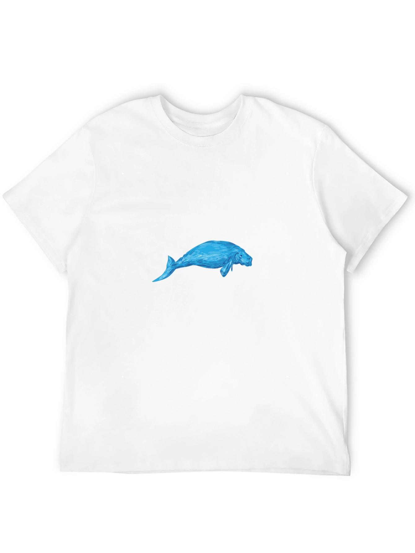 Manatee Graphic Black T-Shirt