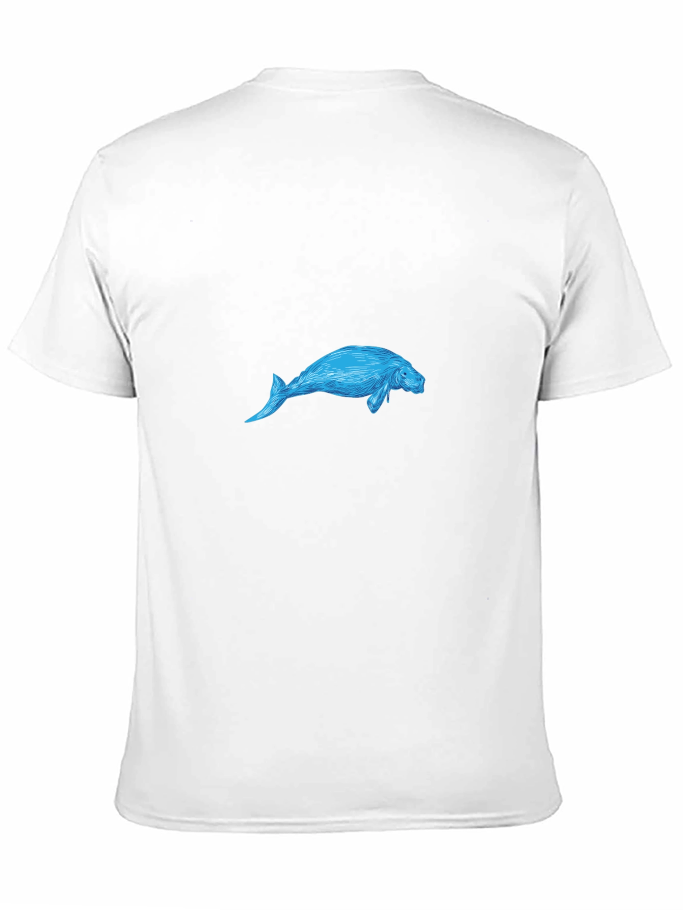 Manatee Graphic Black T-Shirt