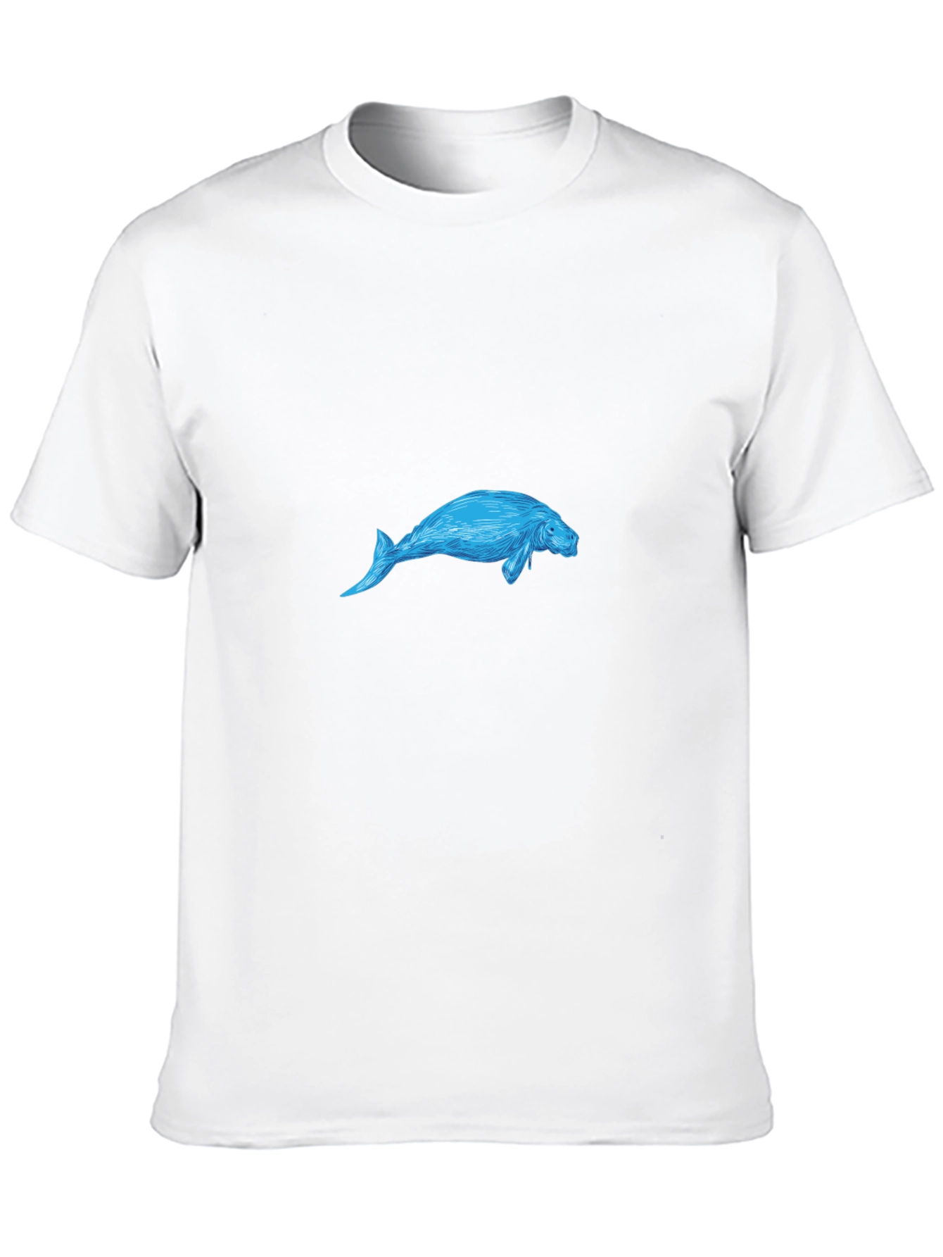 Manatee Graphic Black T-Shirt