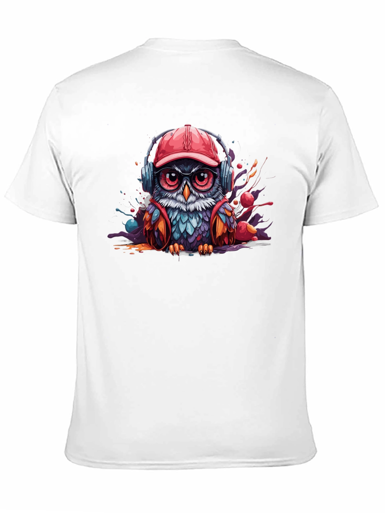 Cool Owl T-Shirt: Graphic Print Tee
