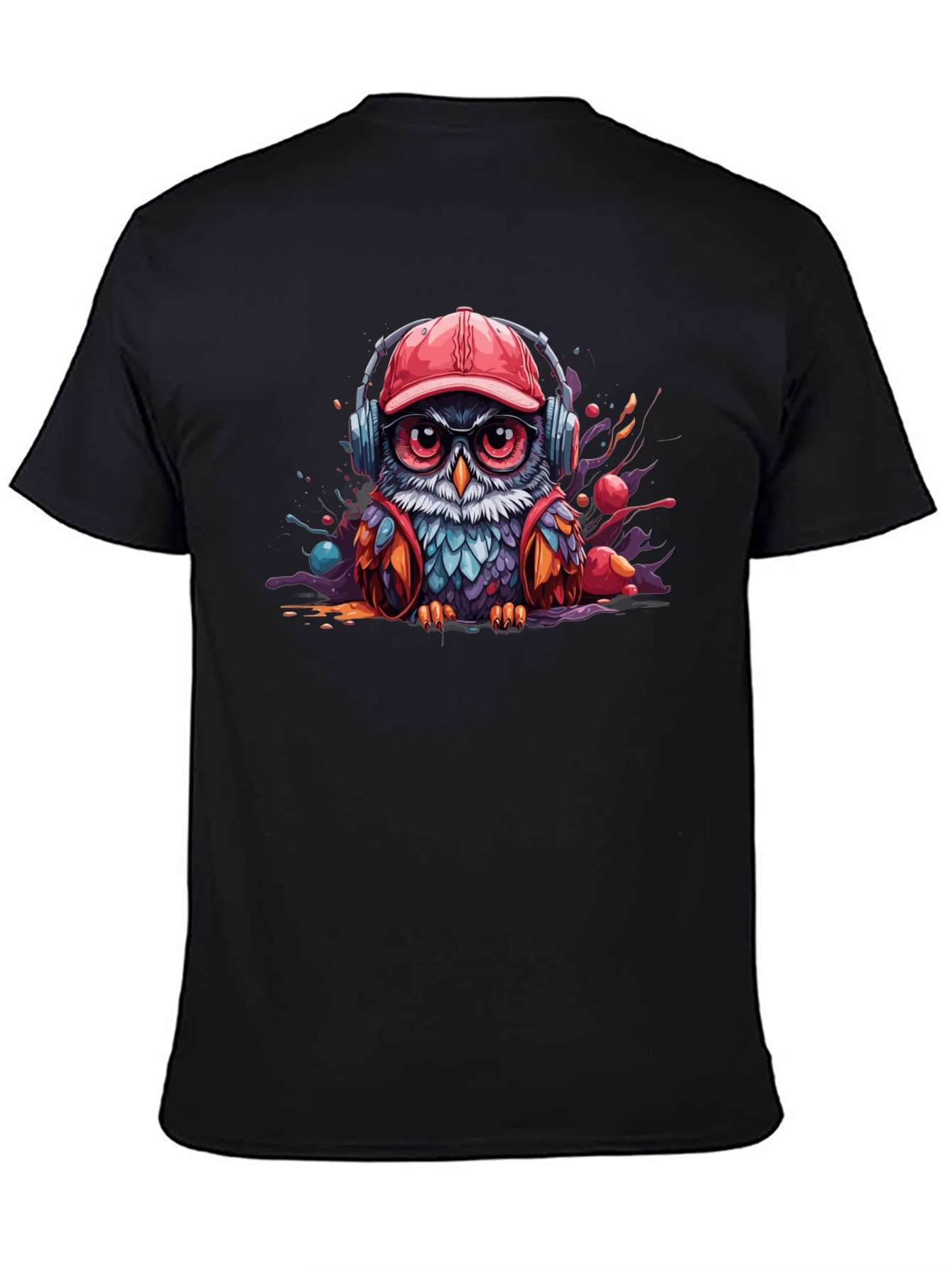 Cool Owl T-Shirt: Graphic Print Tee