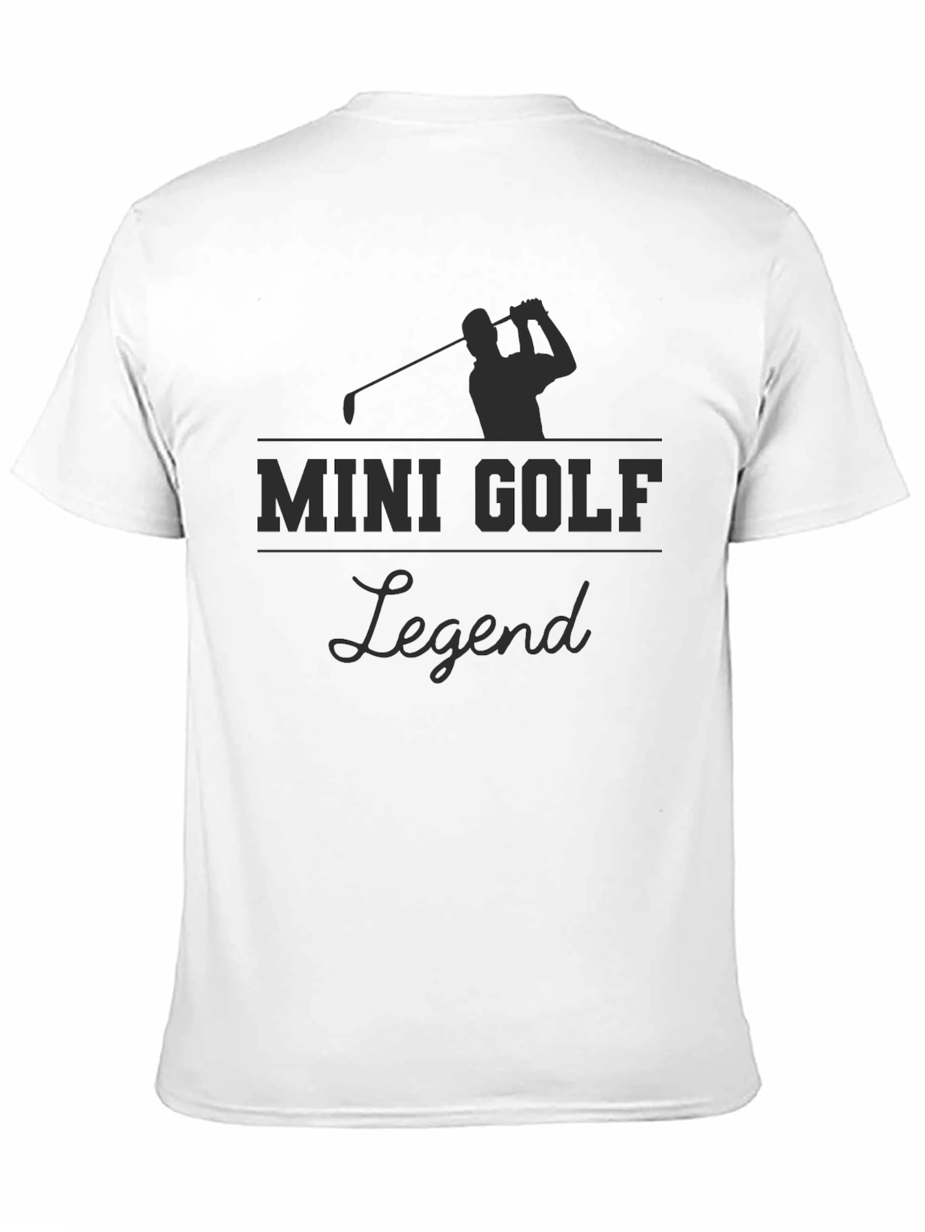 Mini Golf Legend T-Shirt - Golfer Silhouette Tee