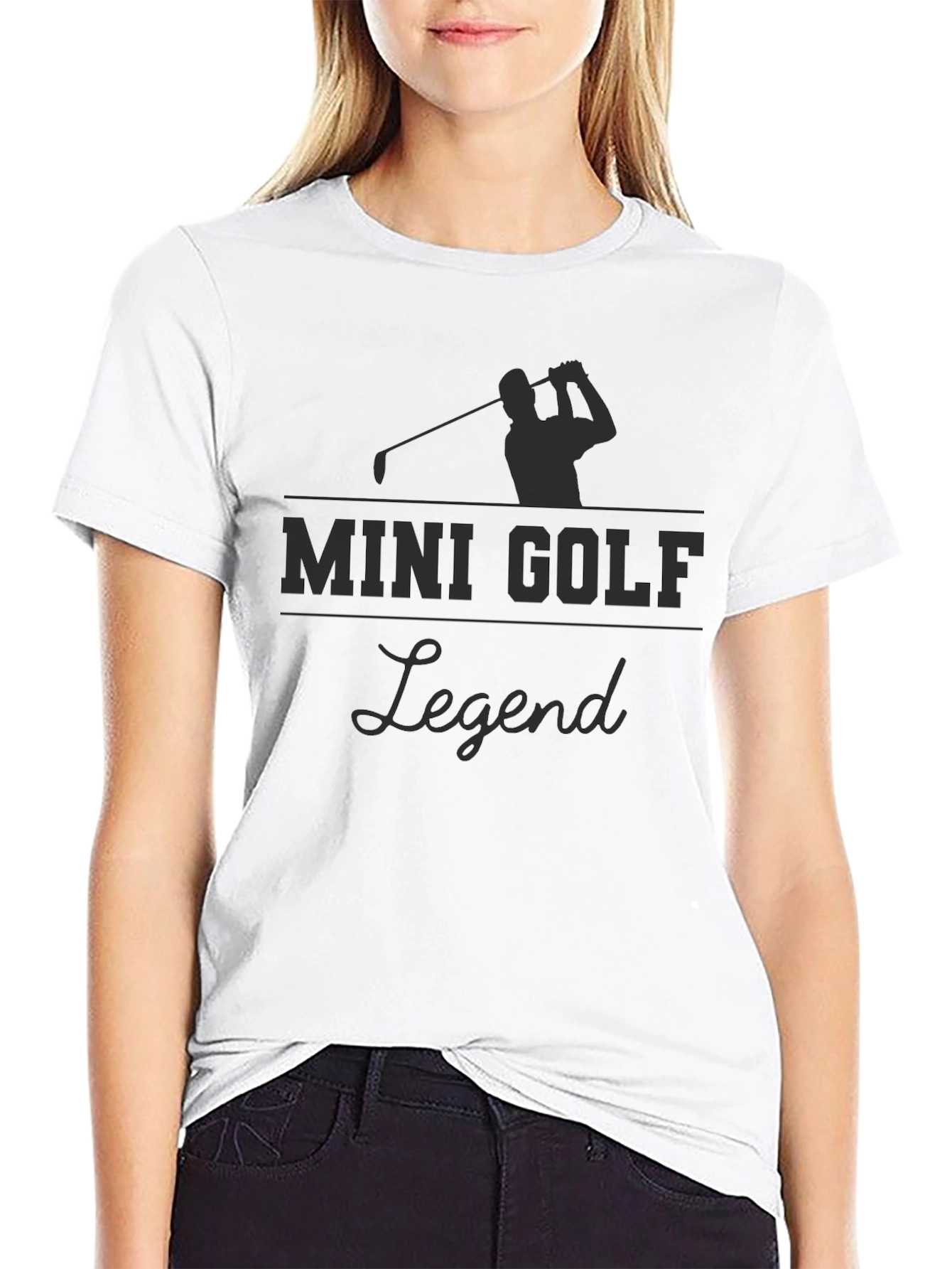 Mini Golf Legend T-Shirt - Golfer Silhouette Tee