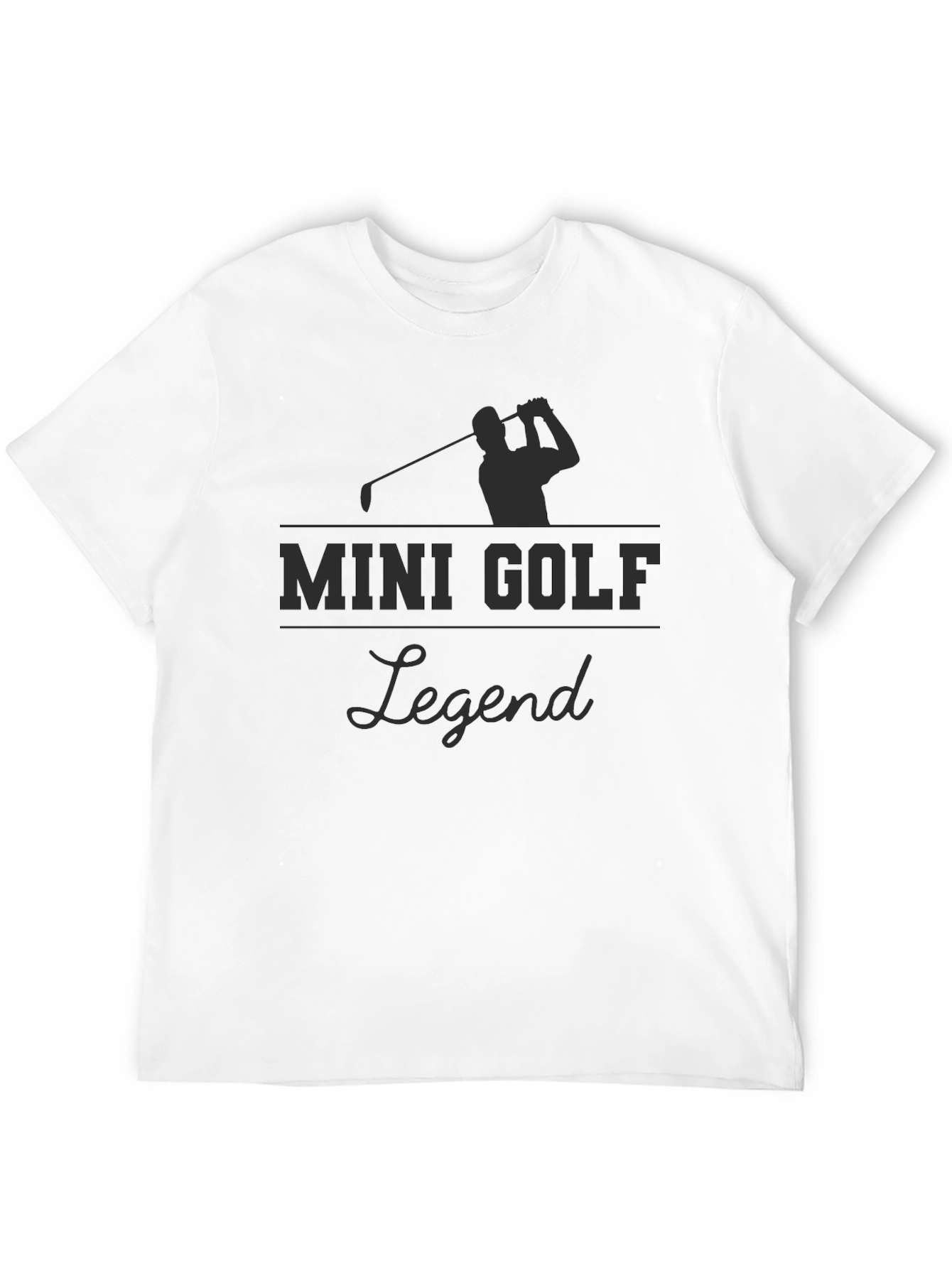 Mini Golf Legend T-Shirt - Golfer Silhouette Tee