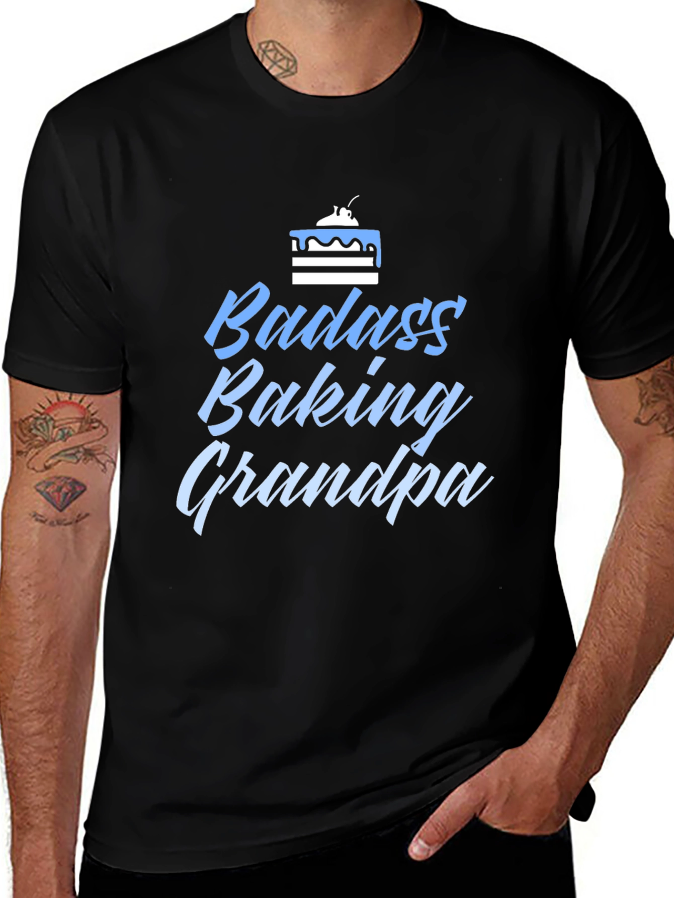 Badass Baking Grandpa T-Shirt