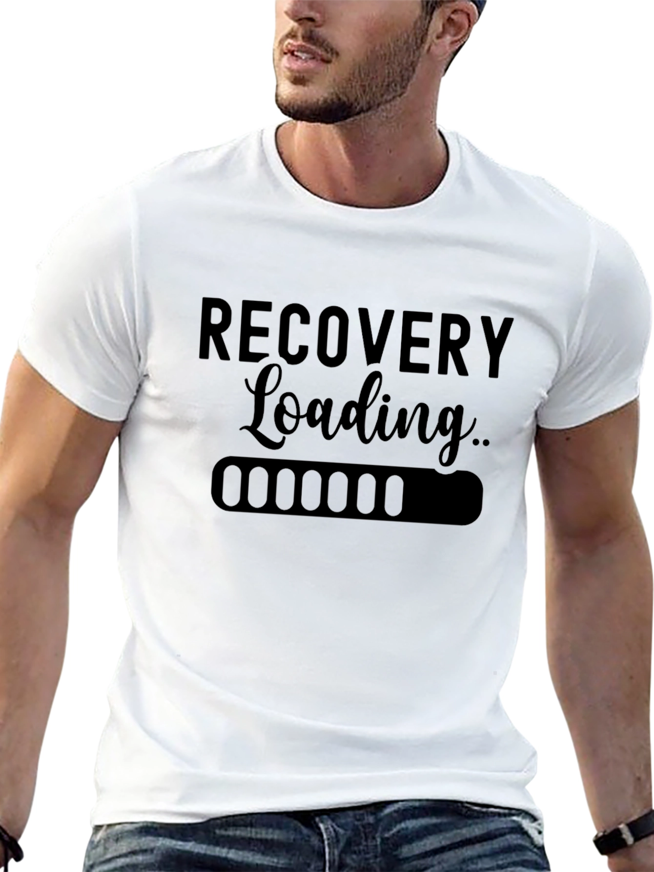 Recovery Loading Black Graphic T-Shirt