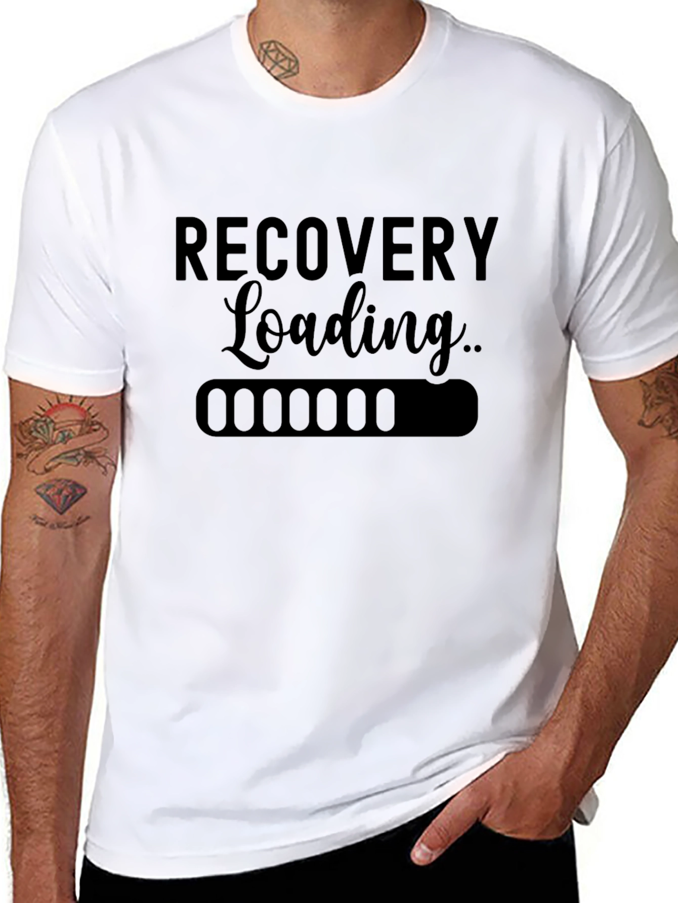 Recovery Loading Black Graphic T-Shirt