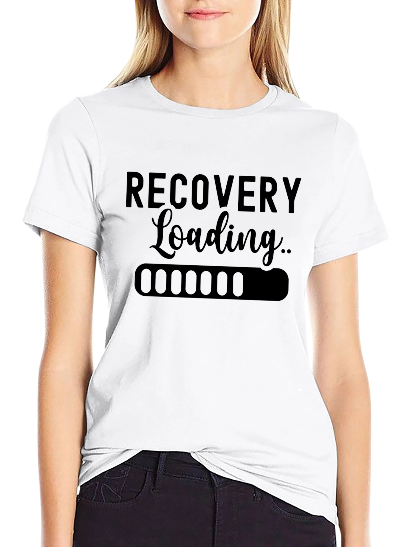 Recovery Loading Black Graphic T-Shirt