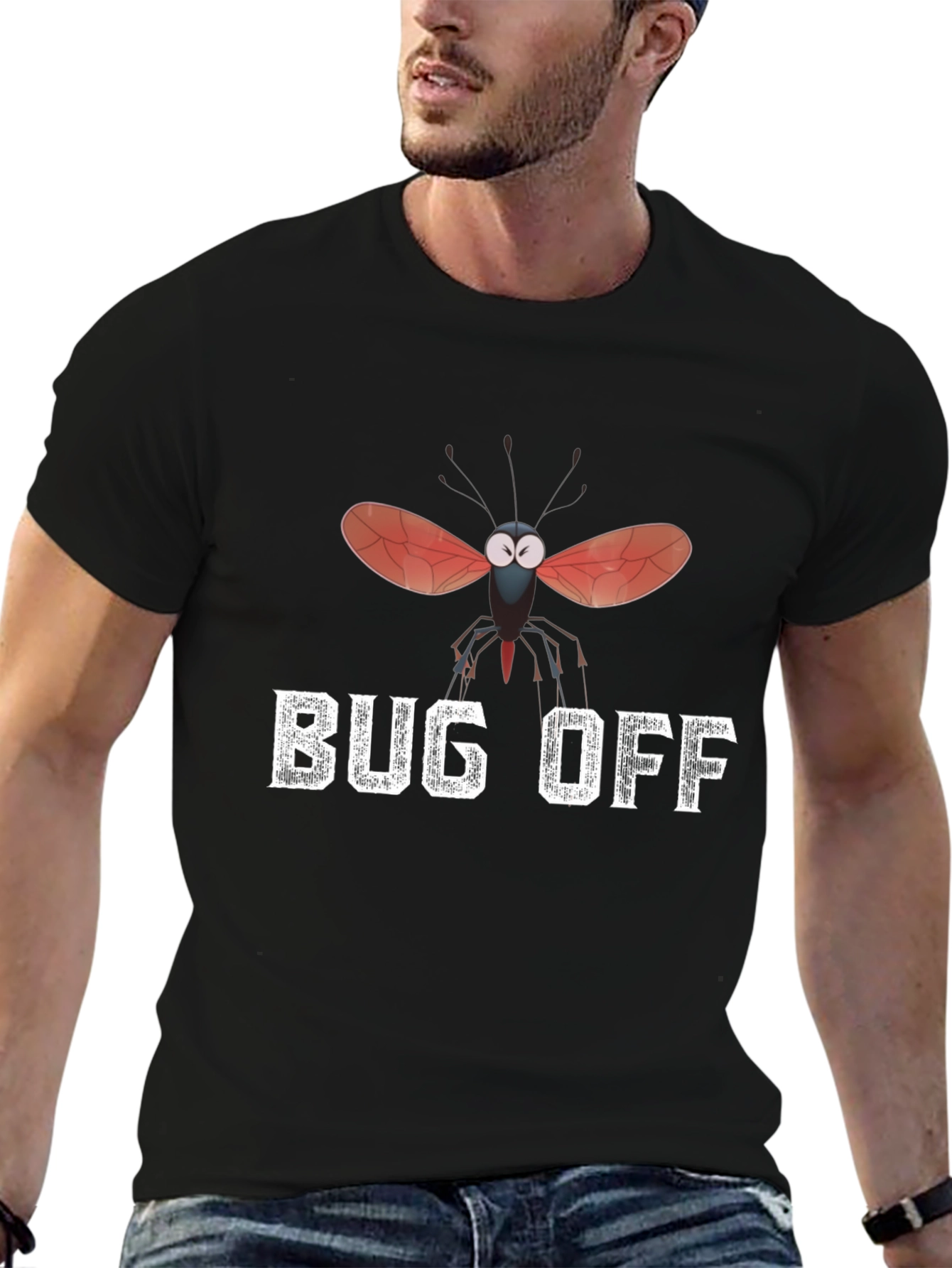 Bug Off Graphic Tee - Humor T-Shirt