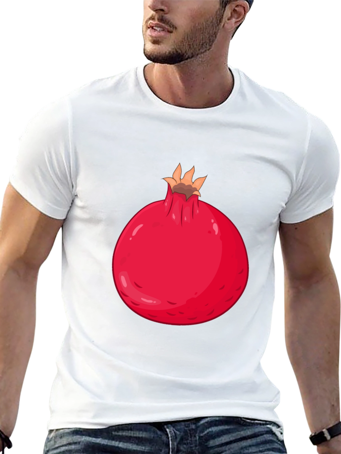 Pomegranate Graphic Black T-Shirt