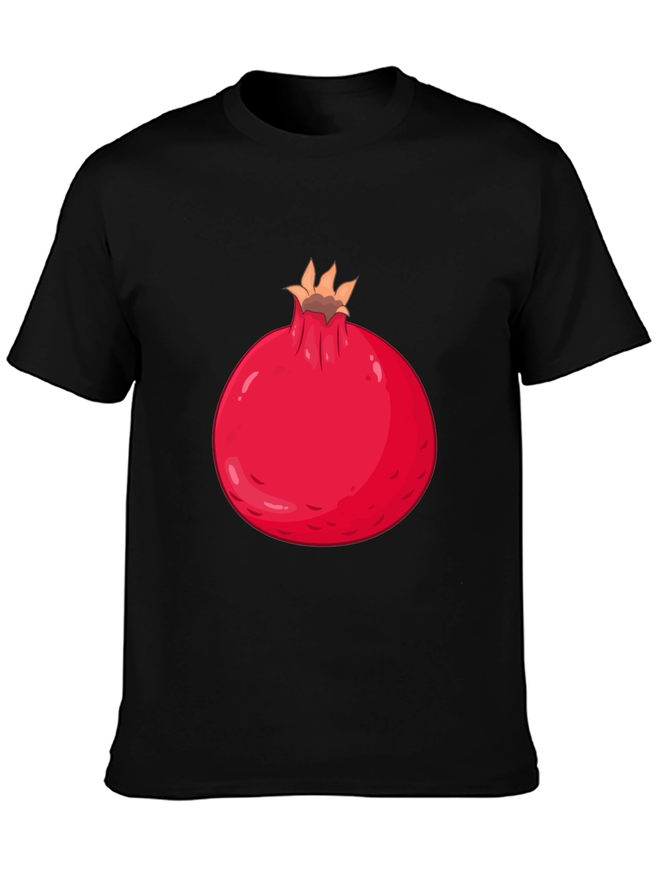 Pomegranate Graphic Black T-Shirt