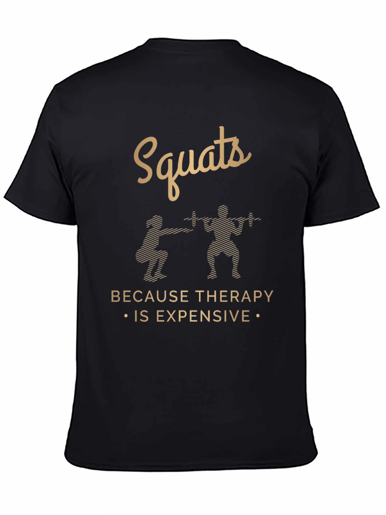 Squats Therapy Graphic T-Shirt Gym Workout Tee