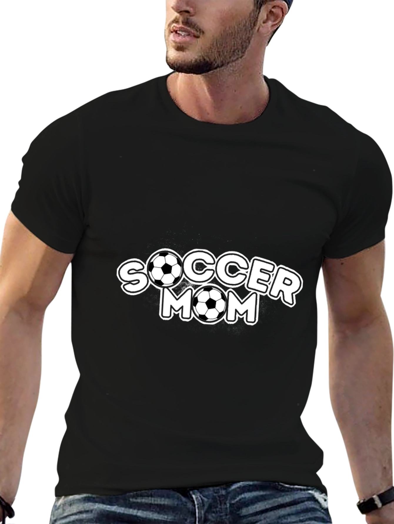 Soccer Mom Graphic T-Shirt - Black