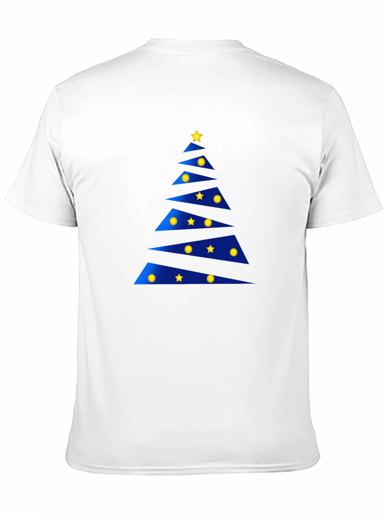 Festive Geometric Christmas Tree Graphic Tee