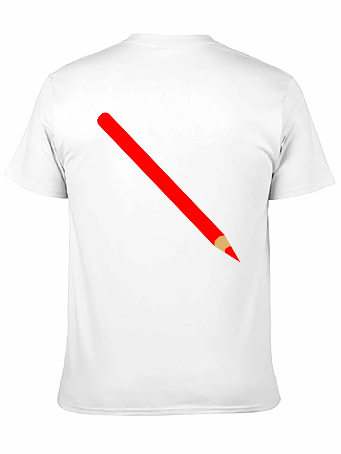 Pencil Graphic Tee - Black Cotton T-Shirt