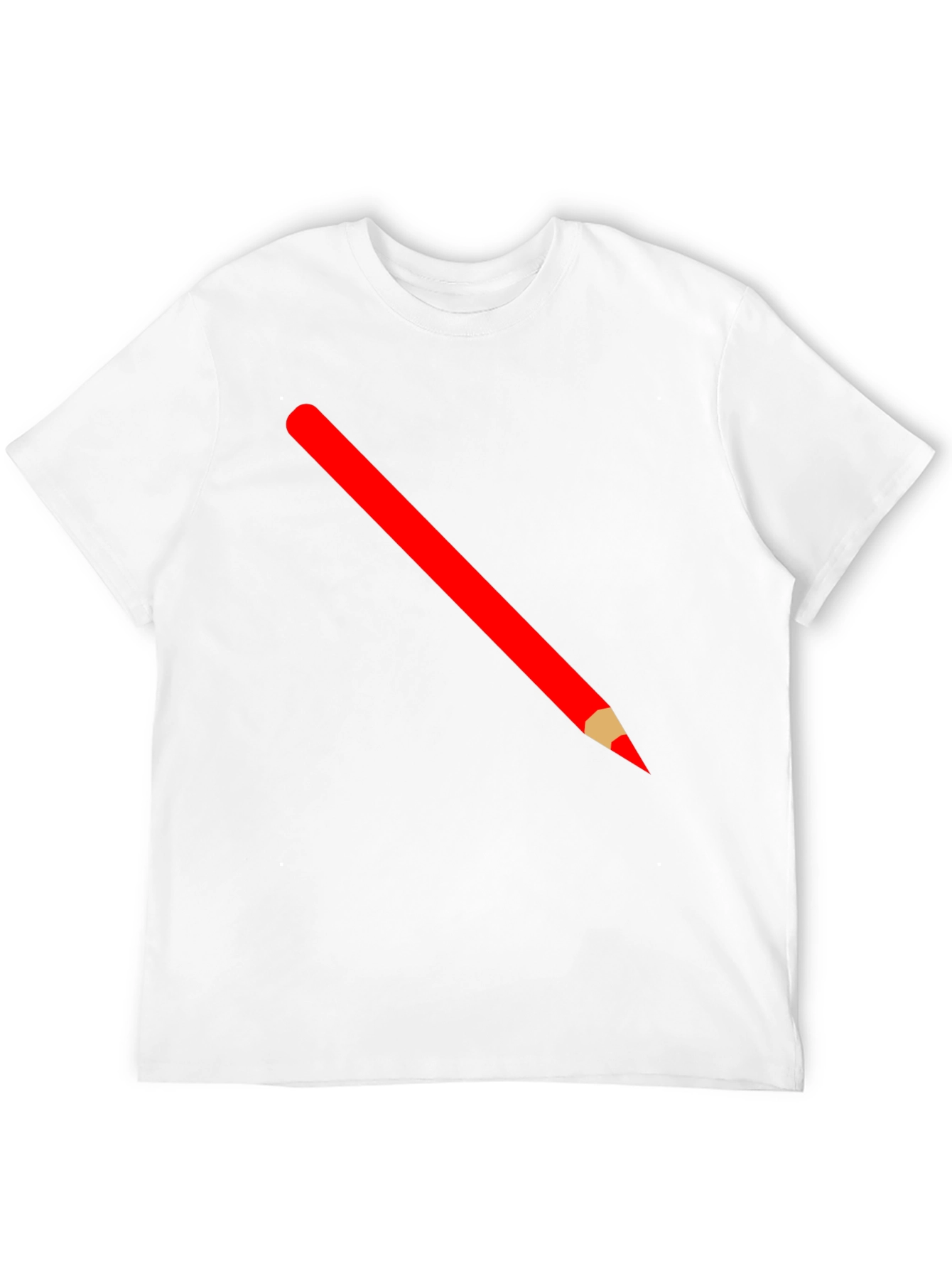 Pencil Graphic Tee - Black Cotton T-Shirt