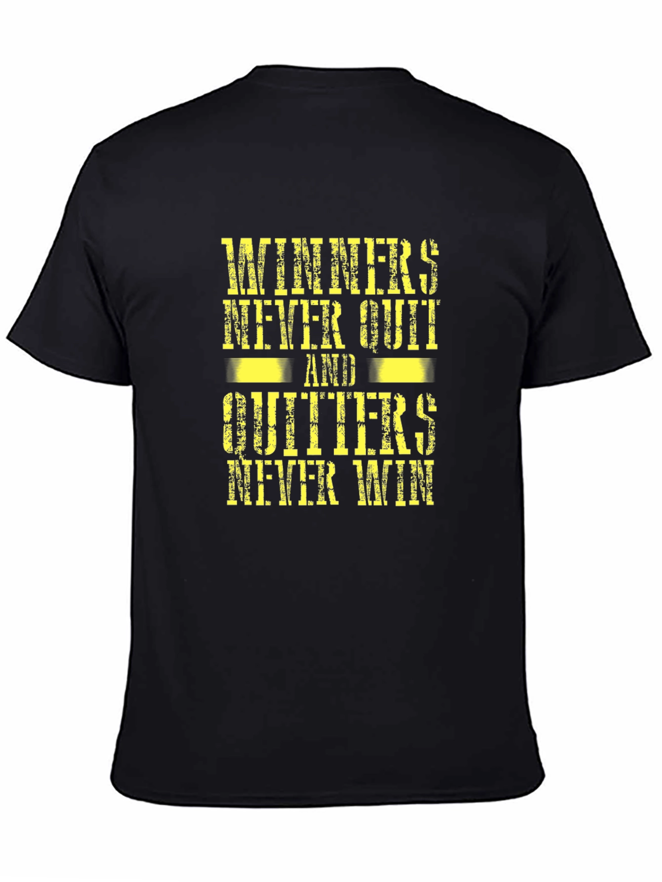 Winners Never Quit T-Shirt - Motivational Graphic Tee