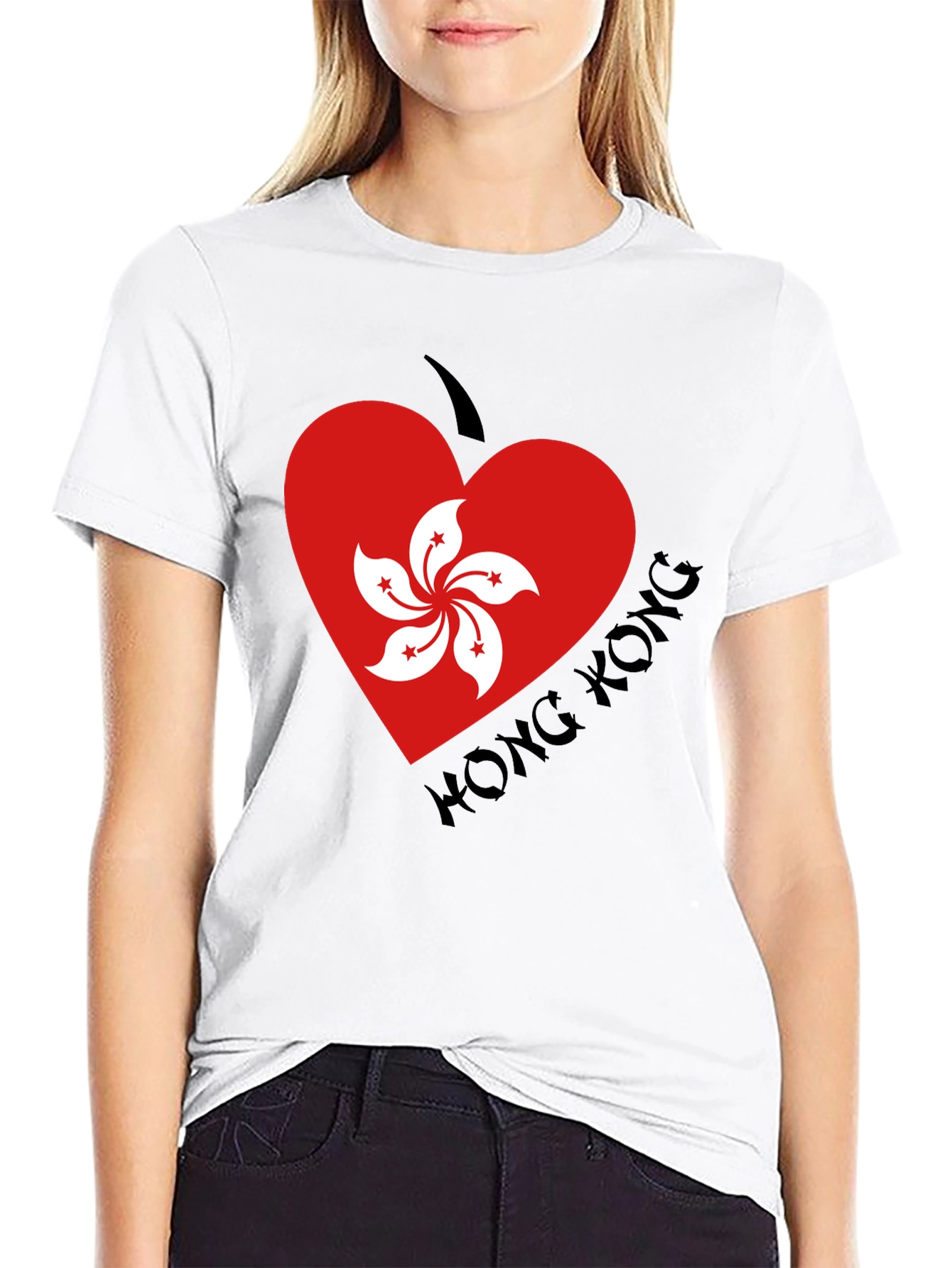 Hong Kong Heart Flag T-Shirt