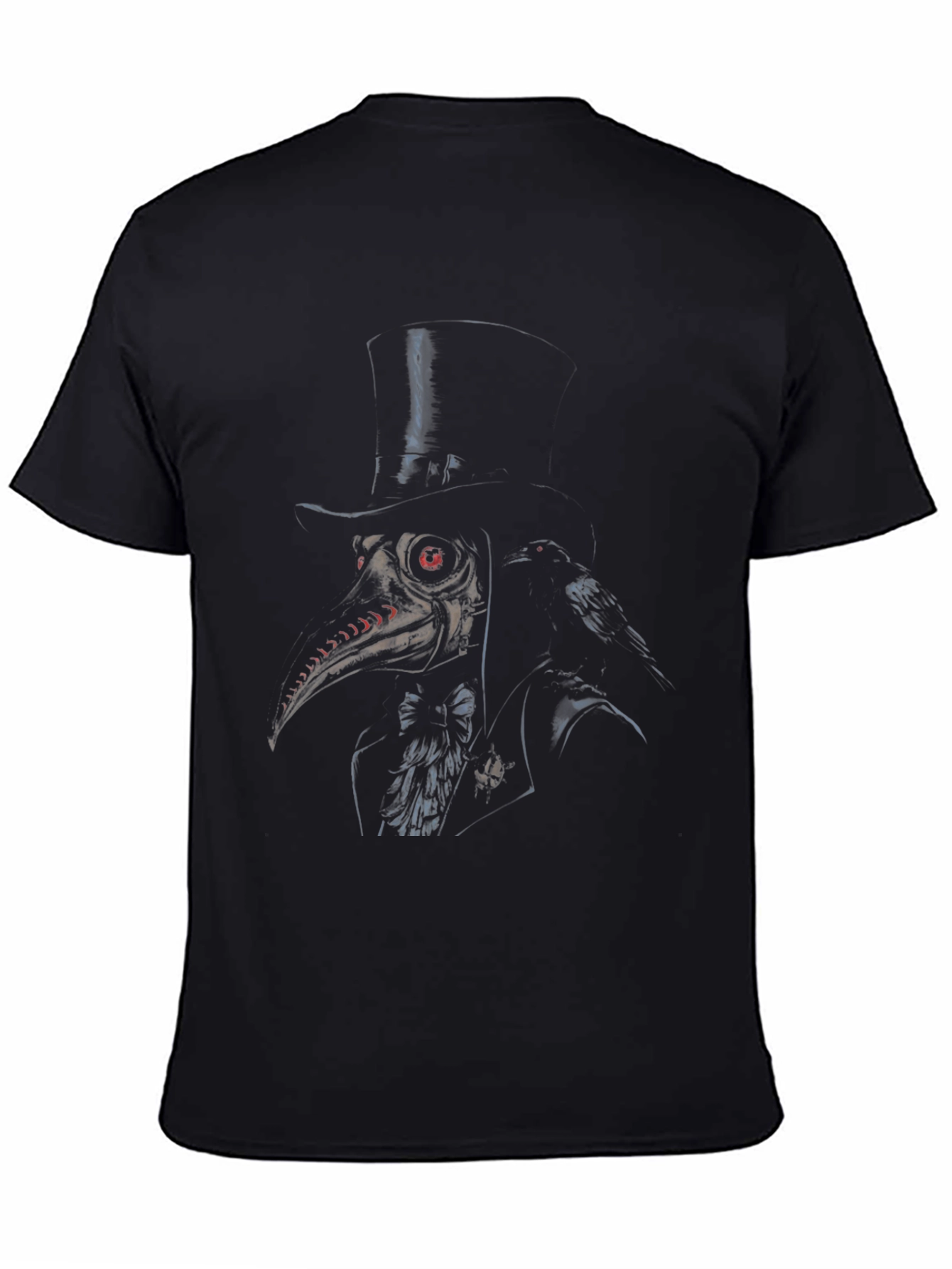 Plague Doctor Raven Graphic Black Tee