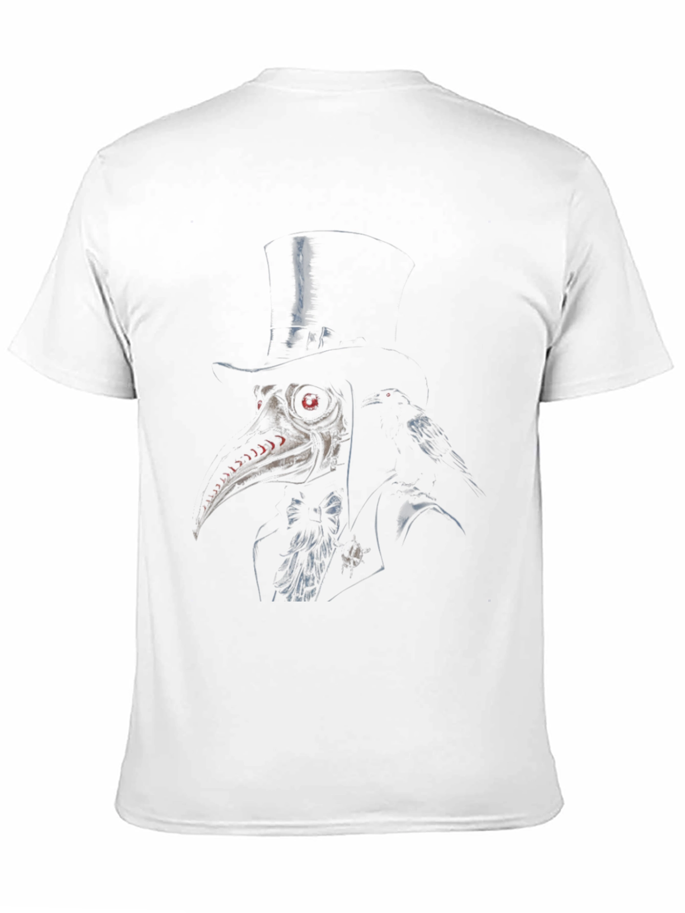 Plague Doctor Raven Graphic Black Tee