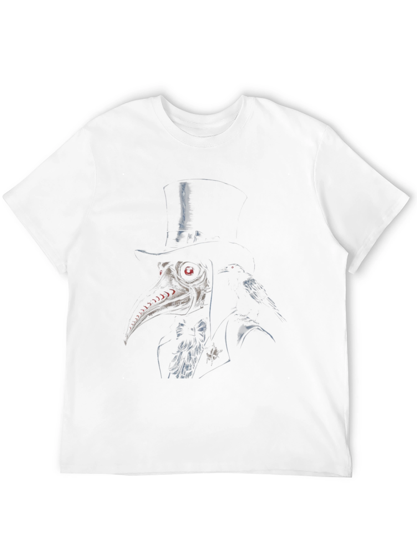 Plague Doctor Raven Graphic Black Tee
