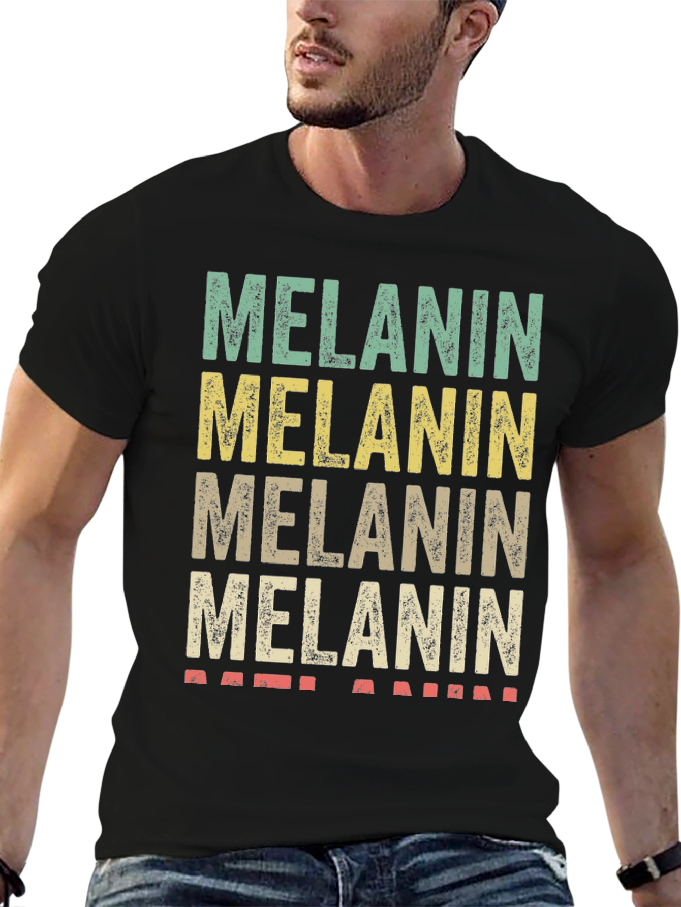 Melanin Pride Retro T-Shirt