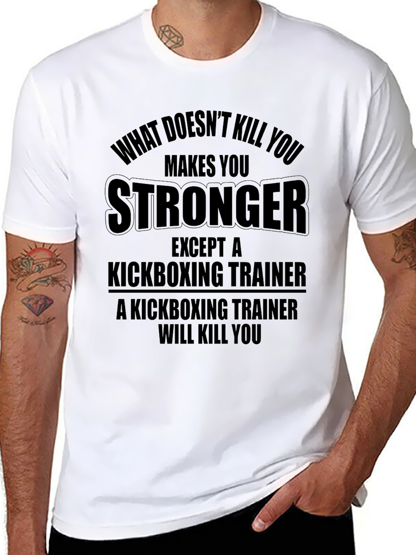 Kickboxing Trainer T-Shirt - Funny Gym Workout Tee