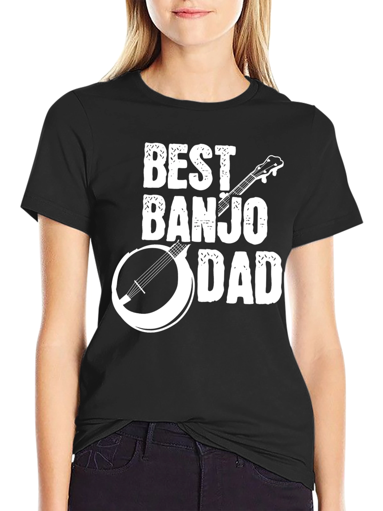 Best Banjo Dad T-Shirt - Musical Fathers Day Gift