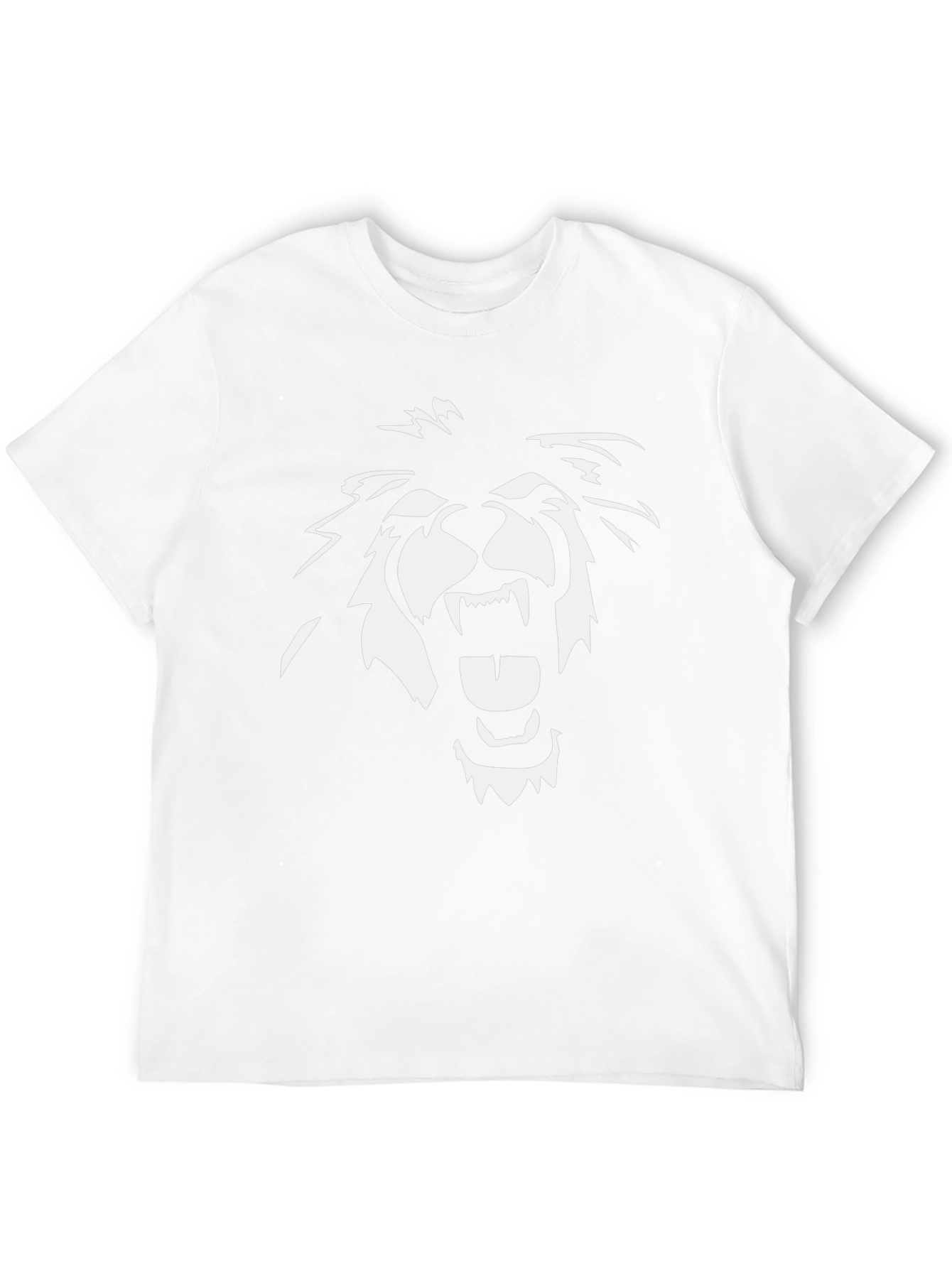 Black Graphic Tee - Roaring Lion Design
