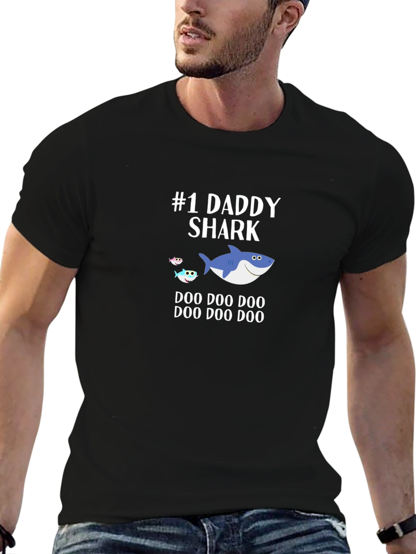 #1 Daddy Shark T-Shirt - Fathers Day Gift