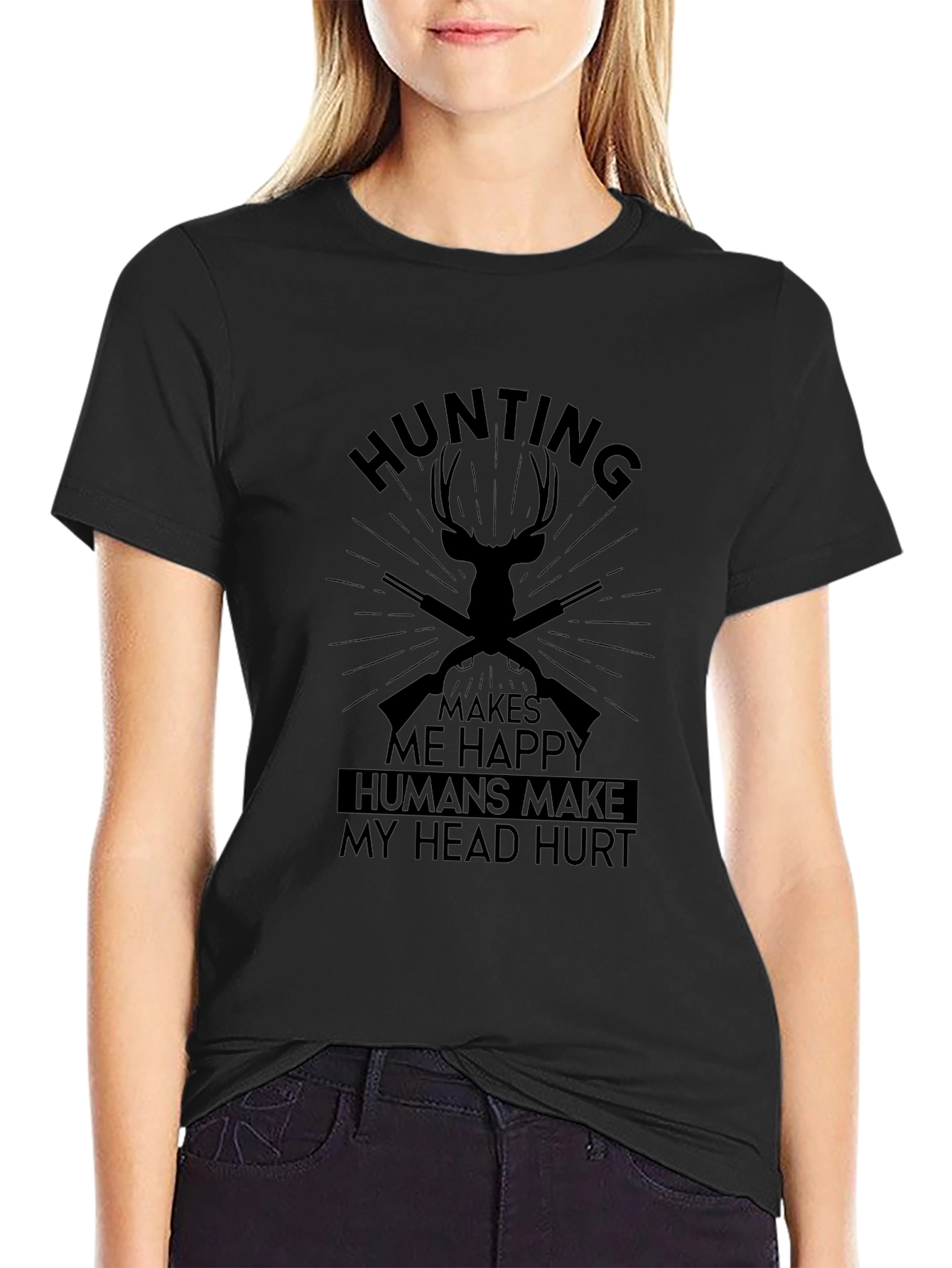 Hunting Makes Me Happy Graphic Tee