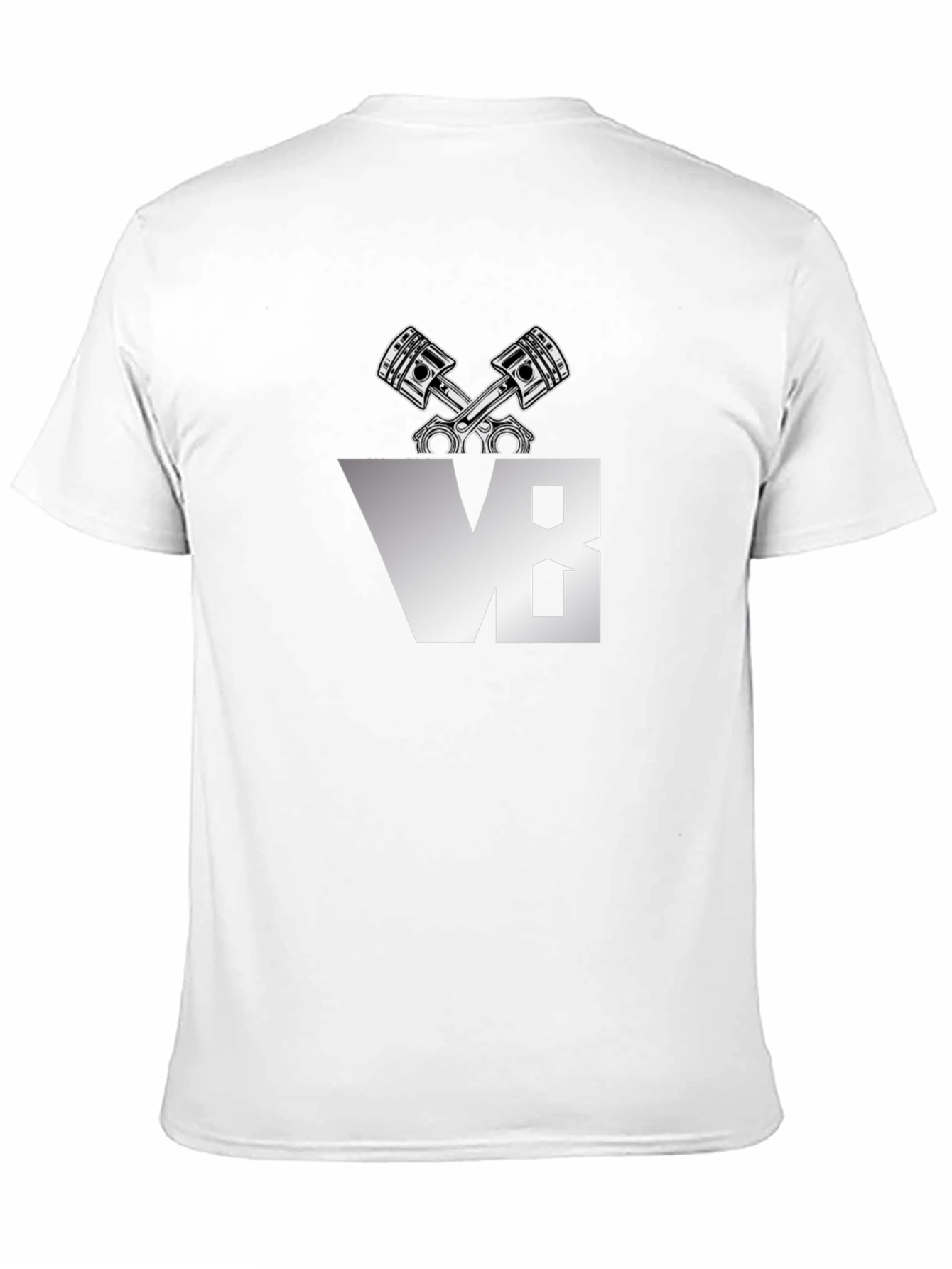 V8 Engine Piston Graphic Tee - Black