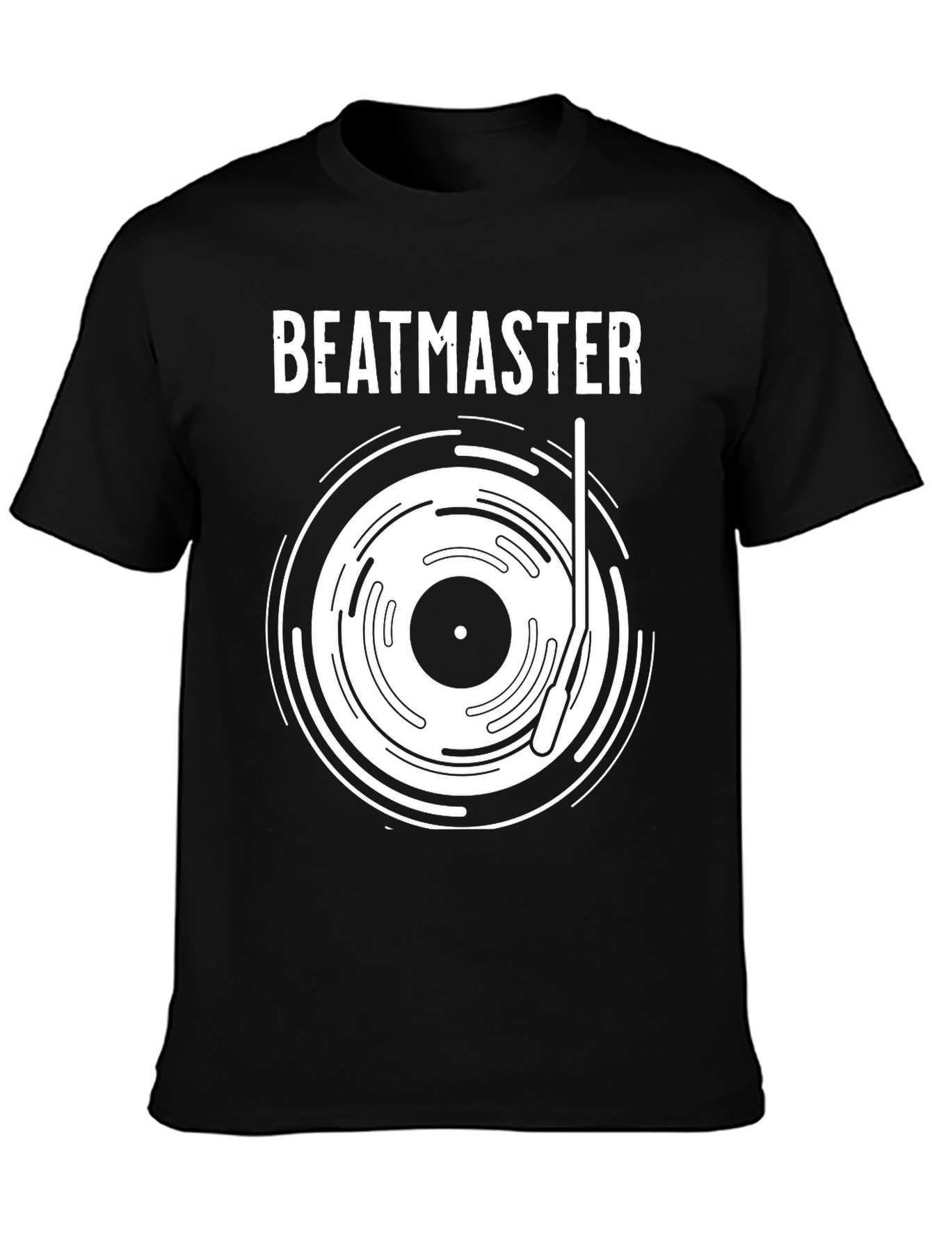 Beatmaster Black Graphic Tee for Music Lovers