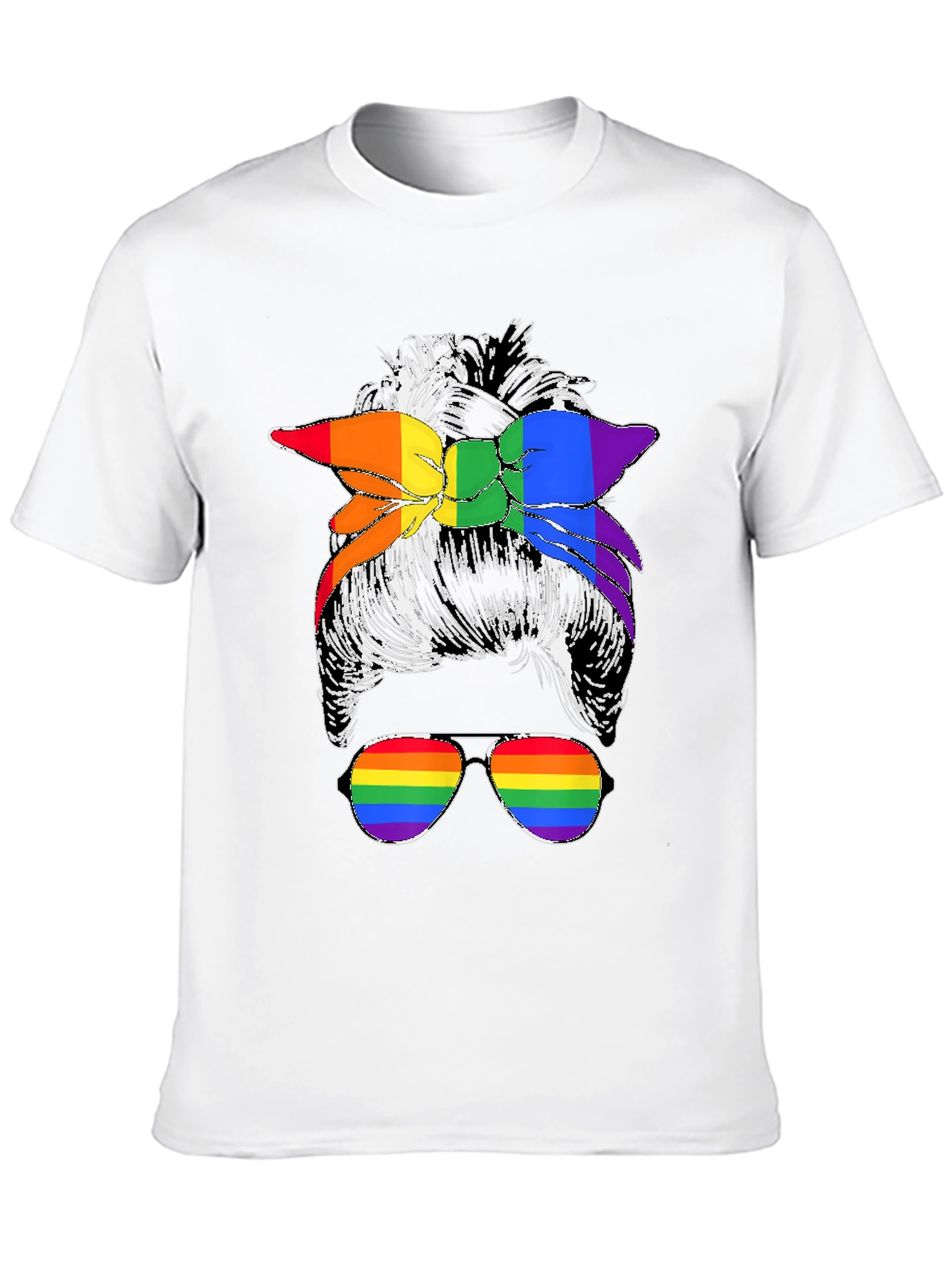 Messy Bun LGBTQ Pride T-Shirt