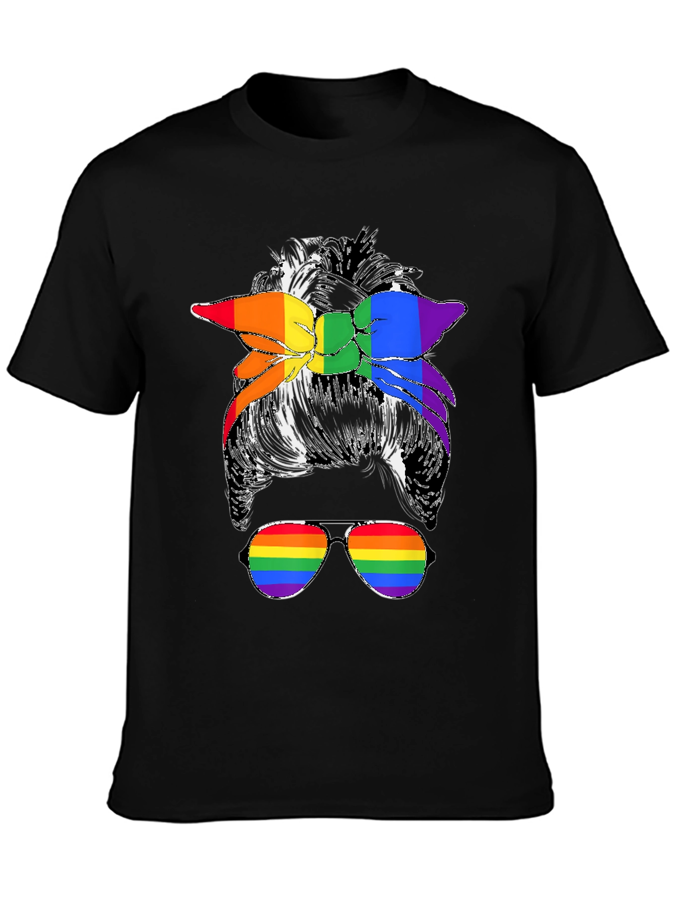 Messy Bun LGBTQ Pride T-Shirt