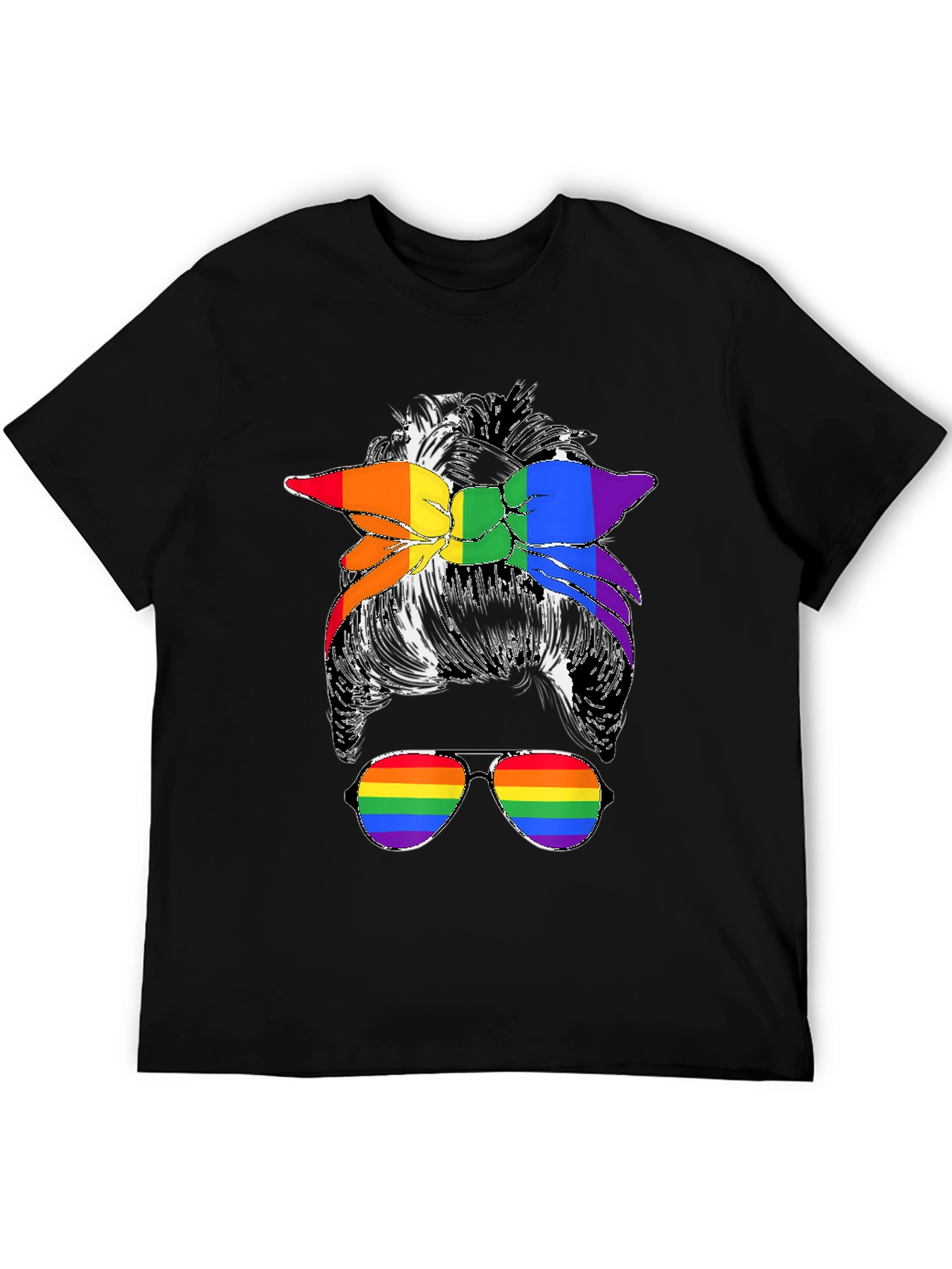 Messy Bun LGBTQ Pride T-Shirt