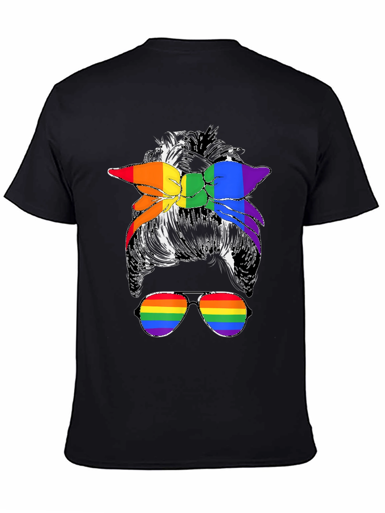 Messy Bun LGBTQ Pride T-Shirt