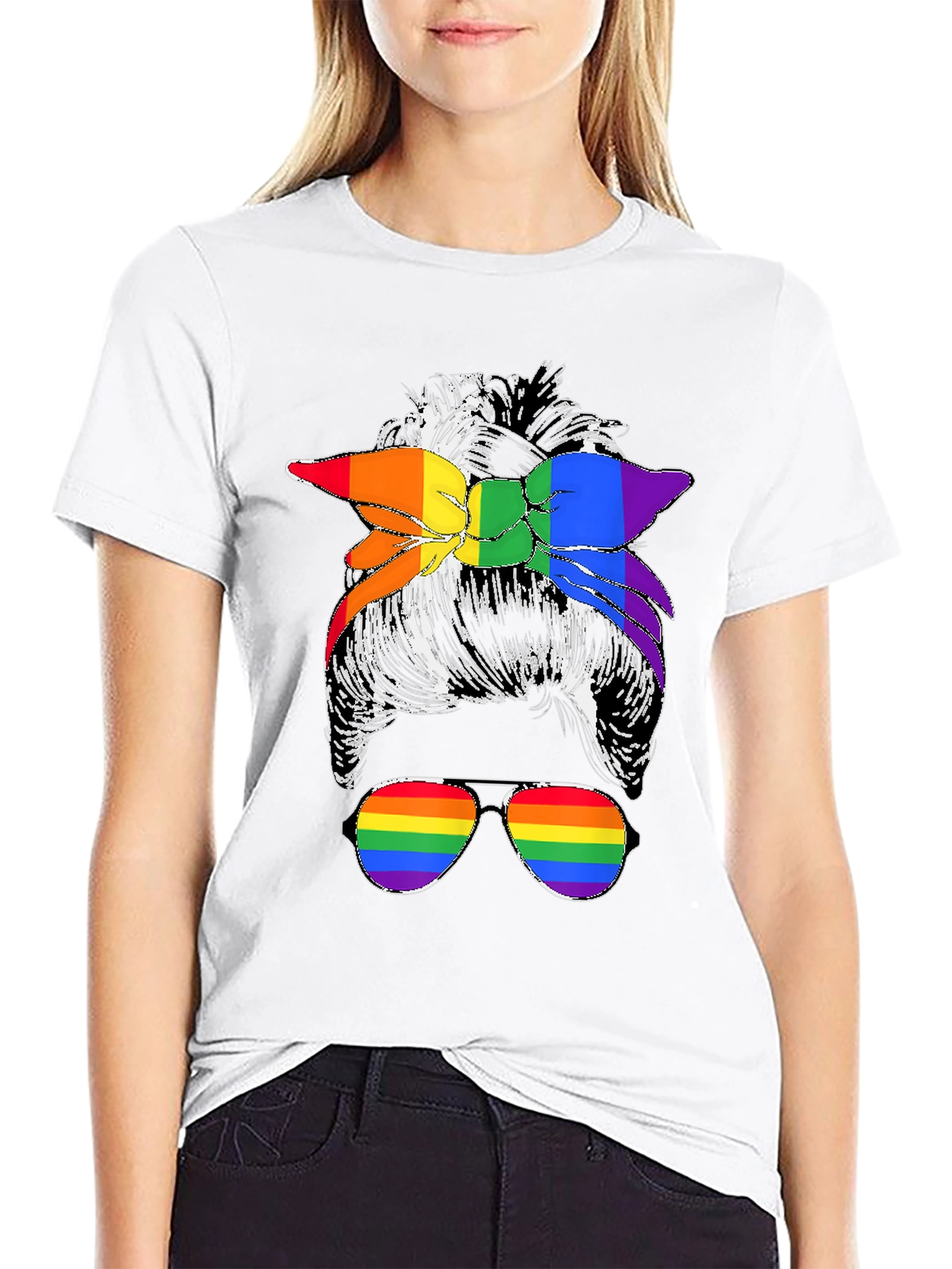 Messy Bun LGBTQ Pride T-Shirt