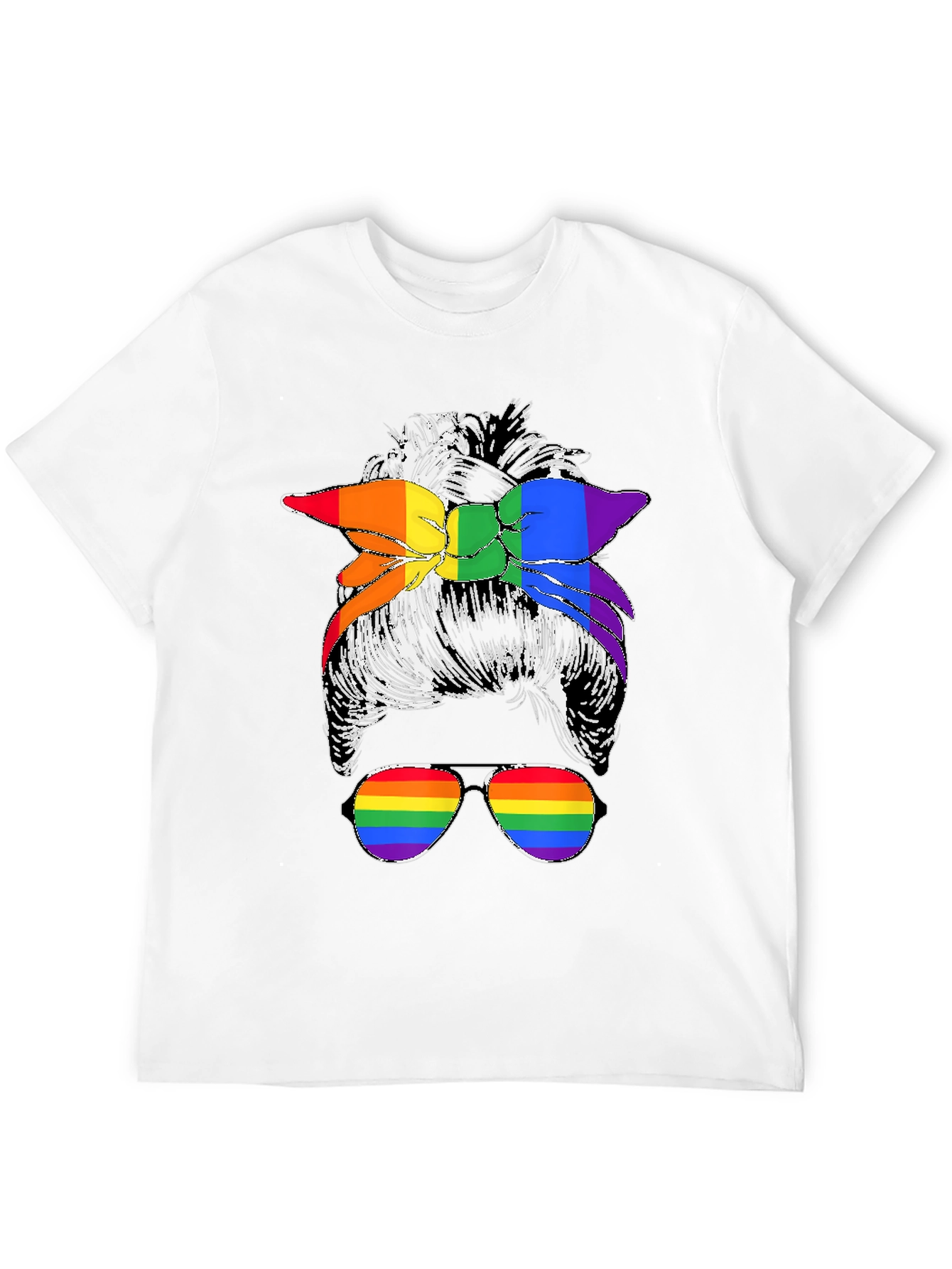 Messy Bun LGBTQ Pride T-Shirt