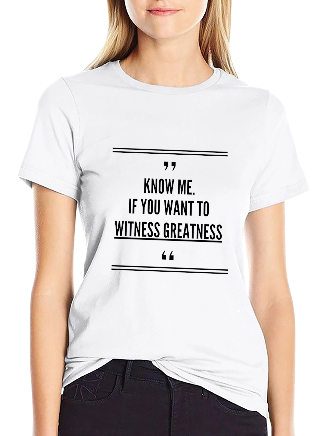 Know Me Greatness Black T-Shirt