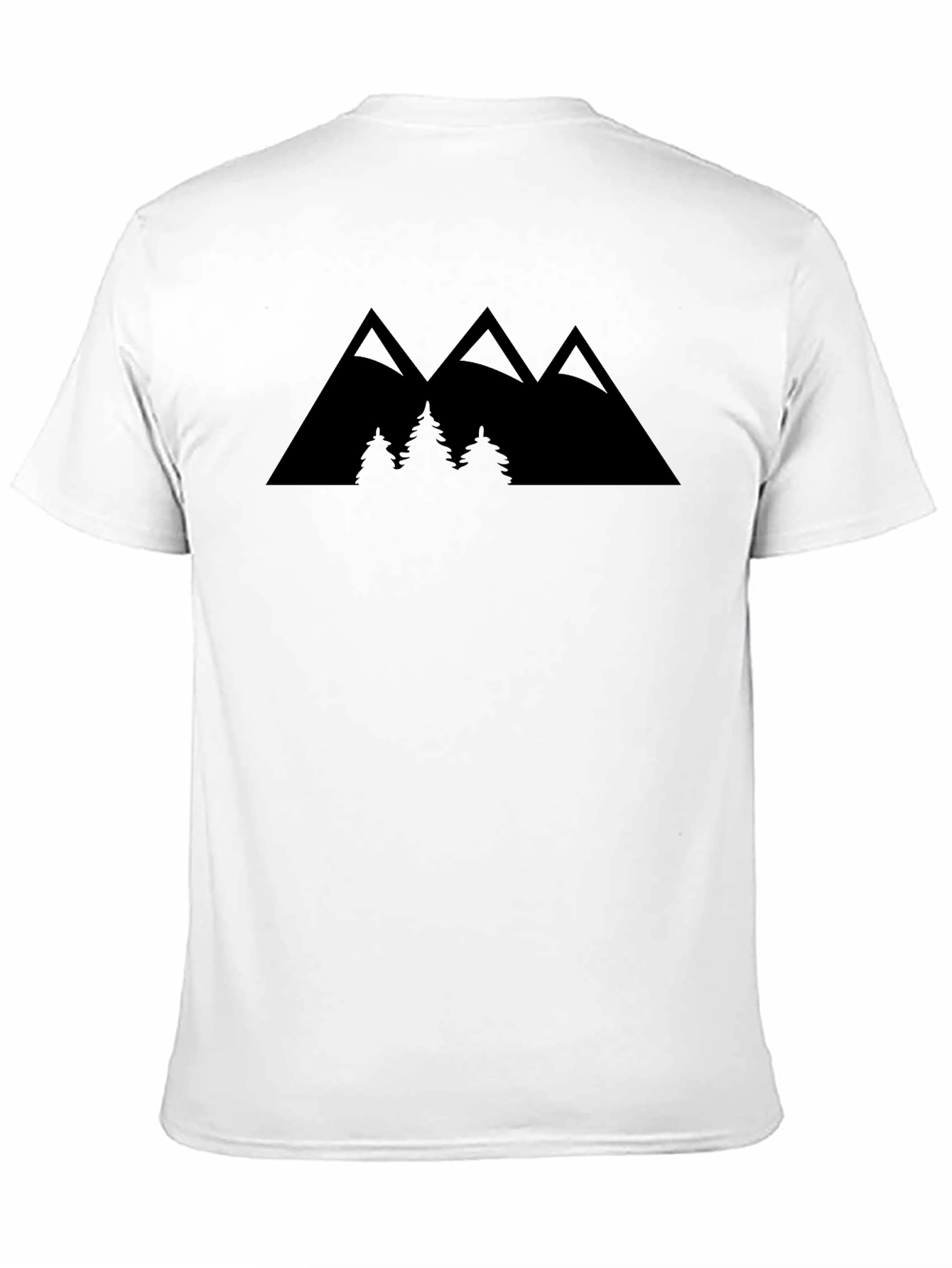 Mountain Peak Graphic Tee - Black Casual Shirt