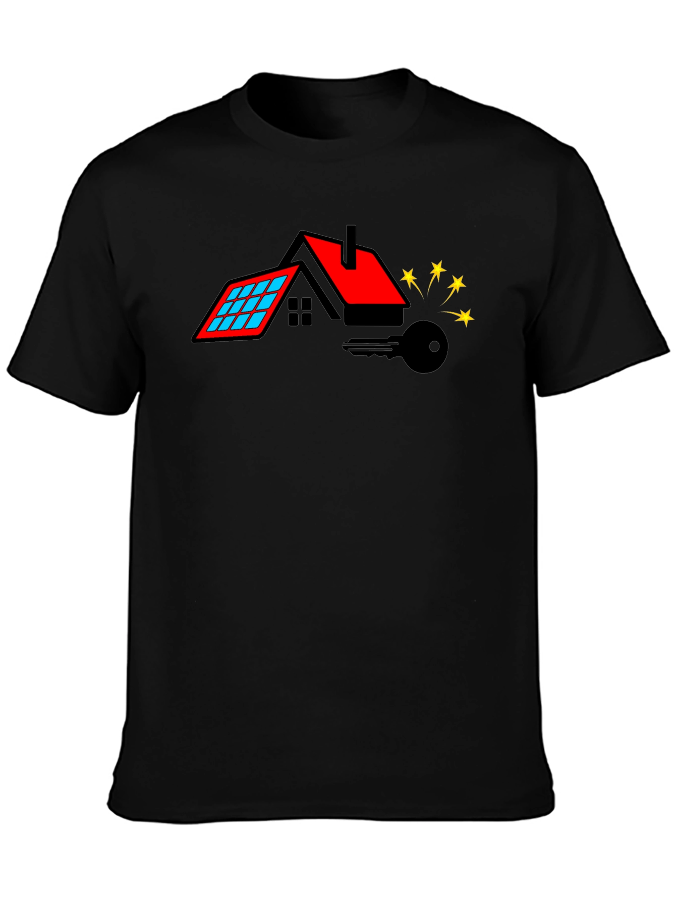 Home Key Black Graphic Tee